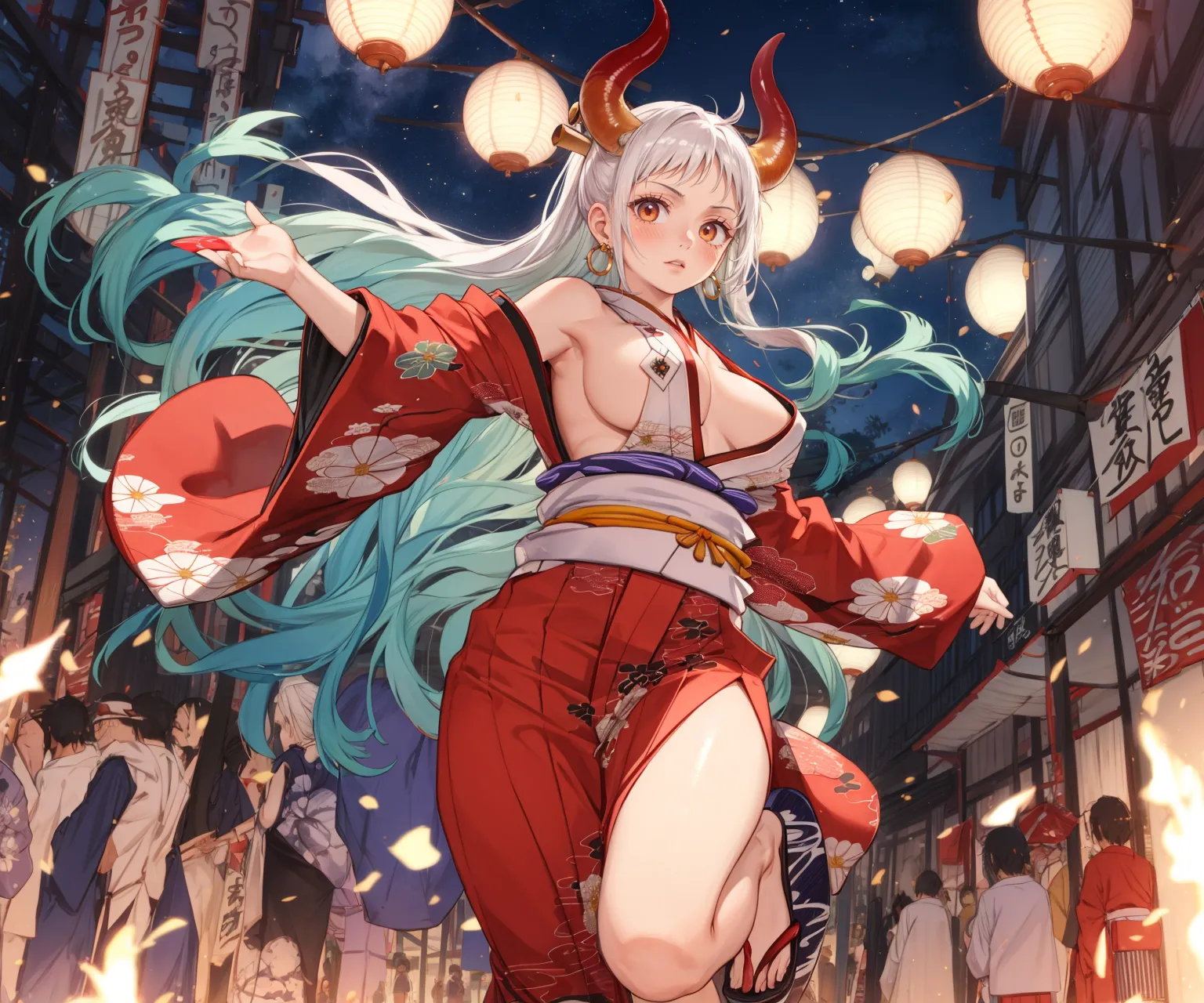 【「着物」AIエロ画像（イラスト・アニメ・二次元風）1472枚まとめ！(47ページ目)のエロ画像9枚目