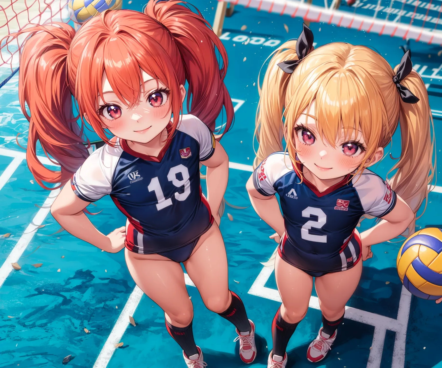 【「バレーボール」AIエロ画像（イラスト・アニメ・二次元風）378枚まとめ！(12ページ目)のエロ画像20枚目