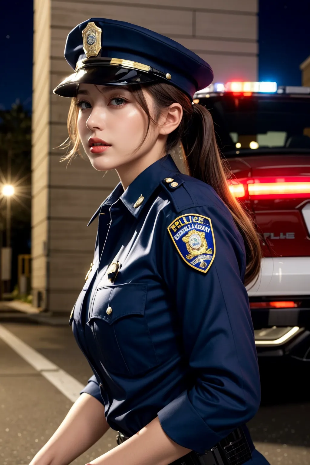 【「女警官」AIエロ画像（リアル・実写・フォト風）810枚まとめ！(26ページ目)のエロ画像8枚目