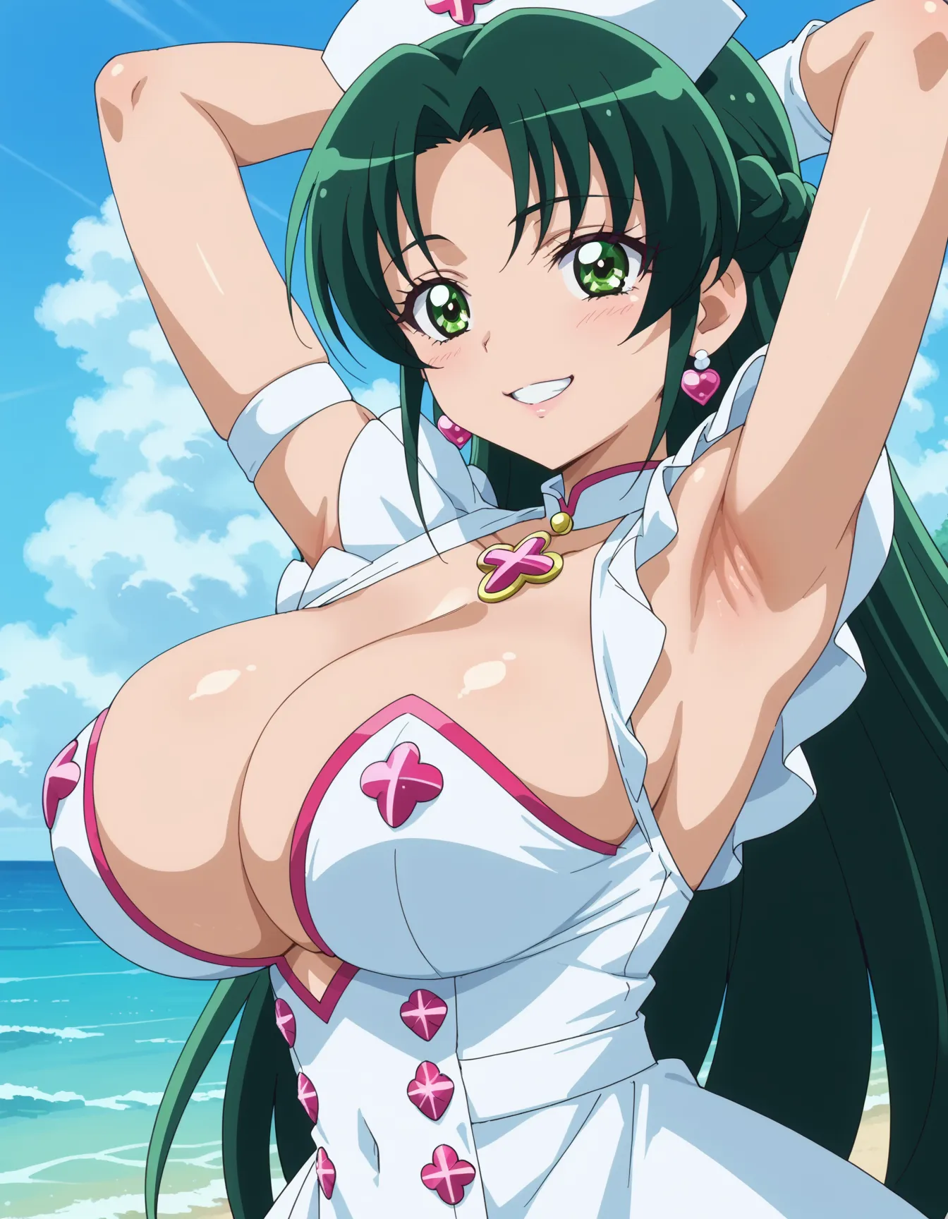 【「腋・脇」AIエロ画像（イラスト・アニメ・二次元風）4705枚まとめ！(148ページ目)のエロ画像24枚目