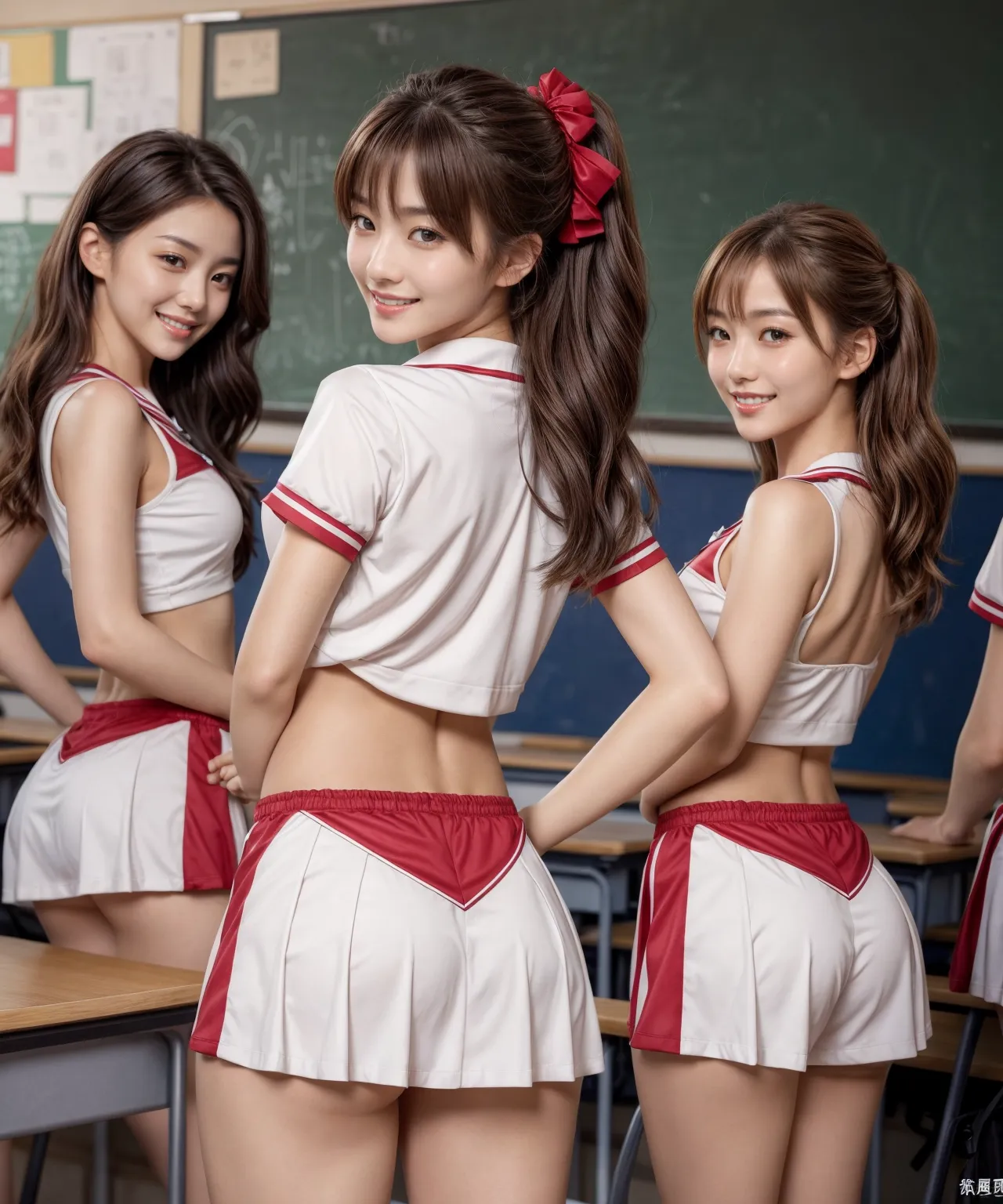 【「貧乳×チアリーダー」AIエロ画像（リアル・実写・フォト風）410枚まとめ！(13ページ目)のエロ画像24枚目