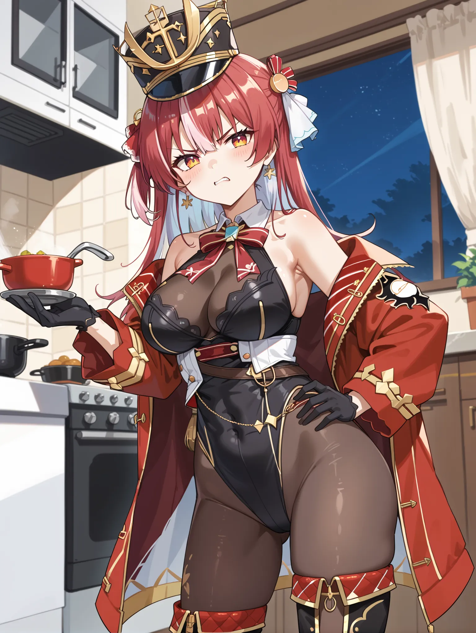 【「巨乳×パンスト」AIエロ画像（イラスト・アニメ・二次元風）575枚まとめ！(18ページ目)のエロ画像28枚目