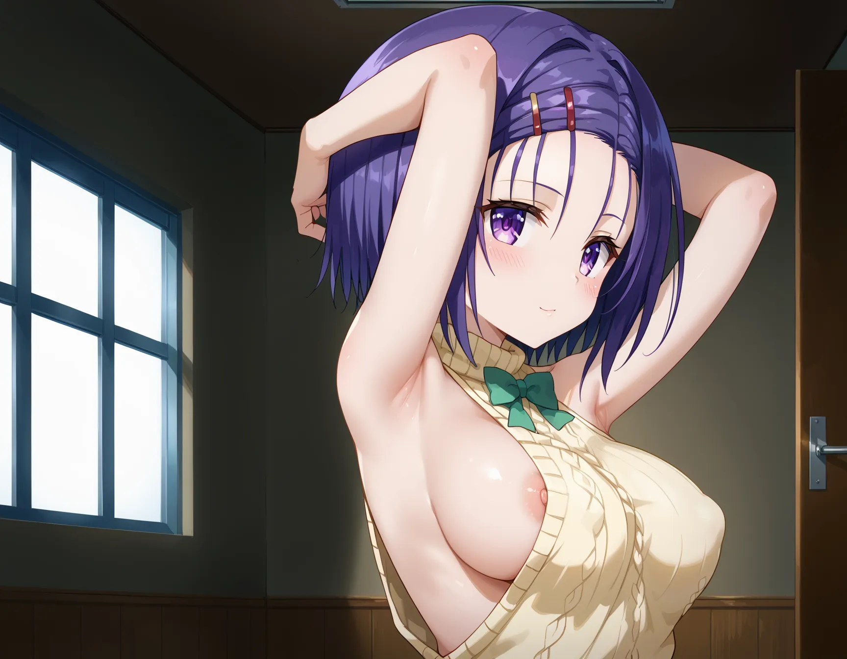 【「腋・脇」AIエロ画像（イラスト・アニメ・二次元風）4705枚まとめ！(148ページ目)のエロ画像16枚目