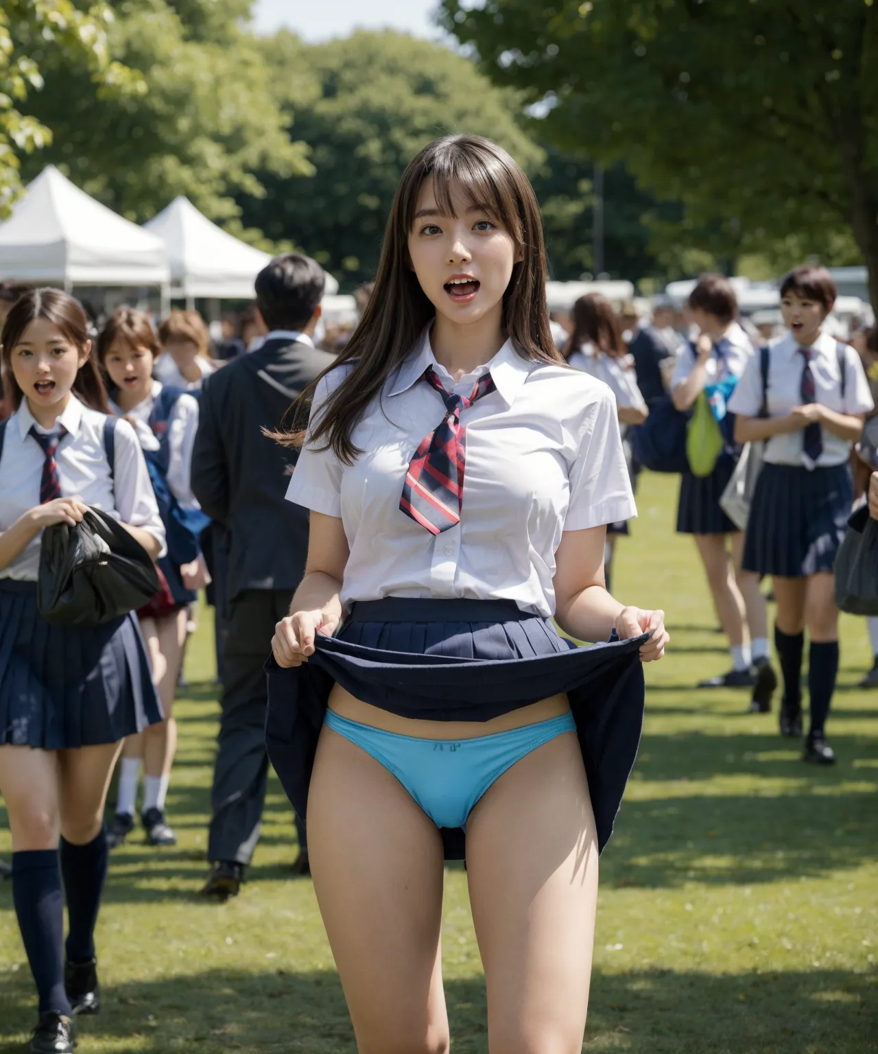 【「女子校生・JK×学制服」AIエロ画像（リアル・実写・フォト風）6248枚まとめ！(195ページ目)のエロ画像28枚目