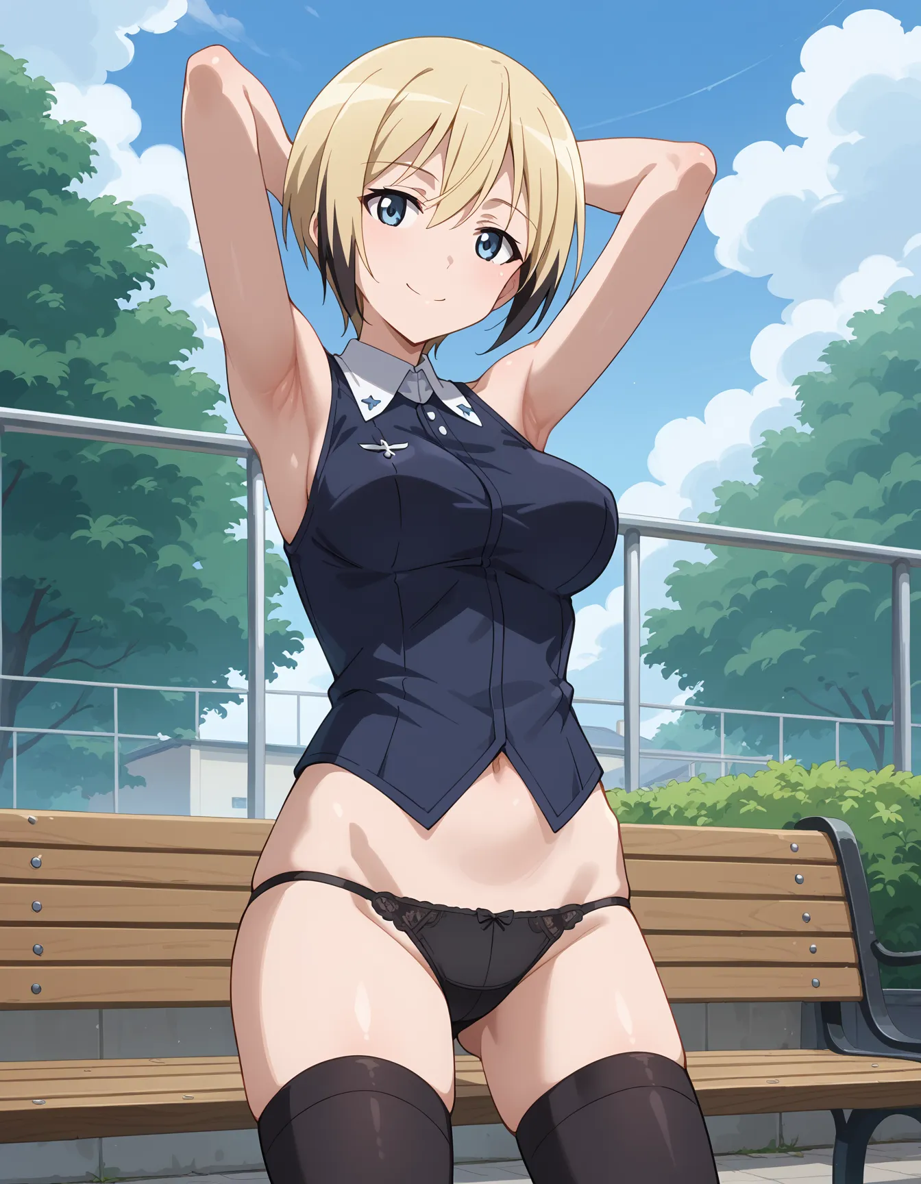 【「腋・脇」AIエロ画像（イラスト・アニメ・二次元風）4705枚まとめ！(148ページ目)のエロ画像8枚目