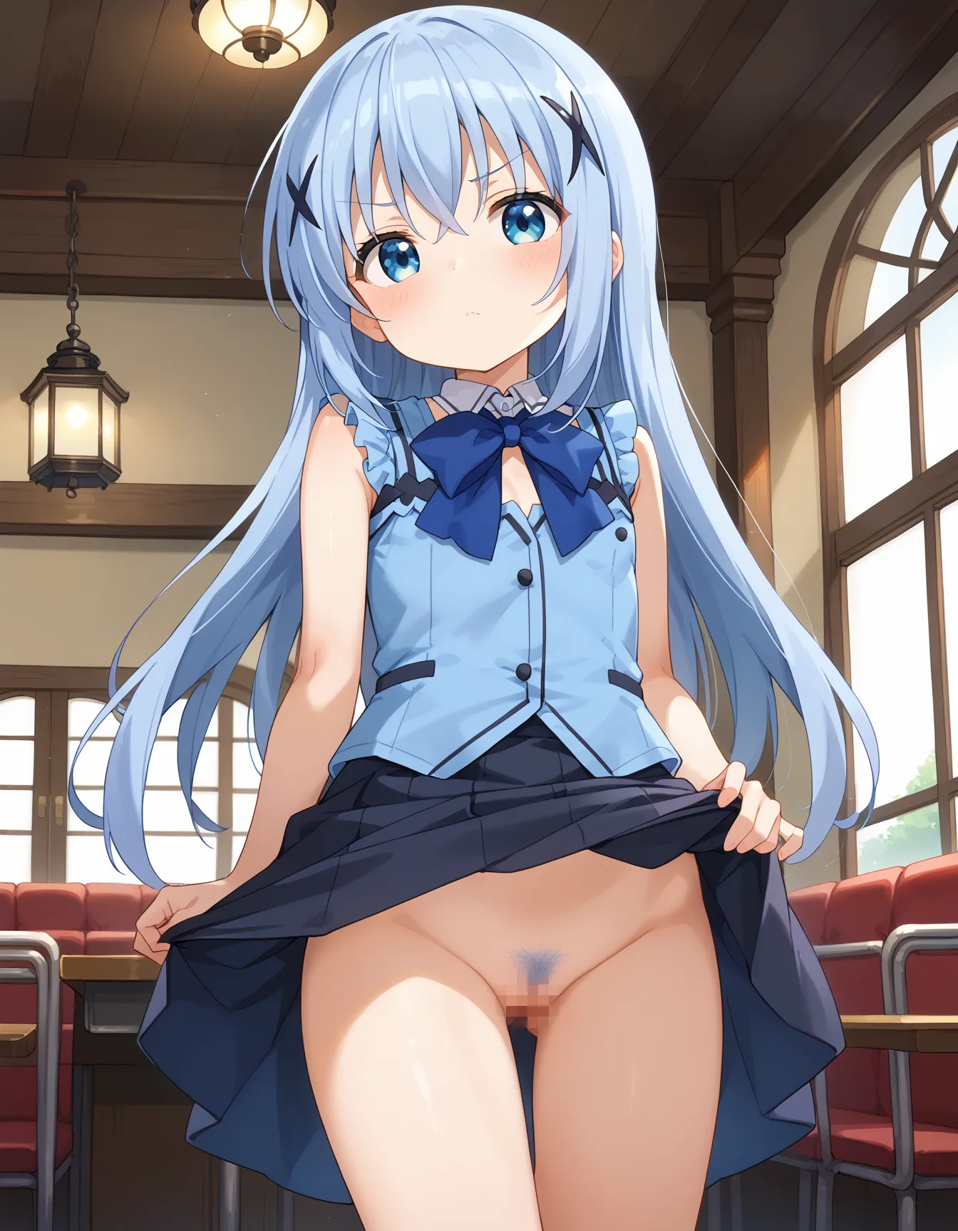 【「貧乳×下着（ブラジャー・パンティ）」AIエロ画像（イラスト・アニメ・二次元風）1743枚まとめ！(55ページ目)のエロ画像9枚目