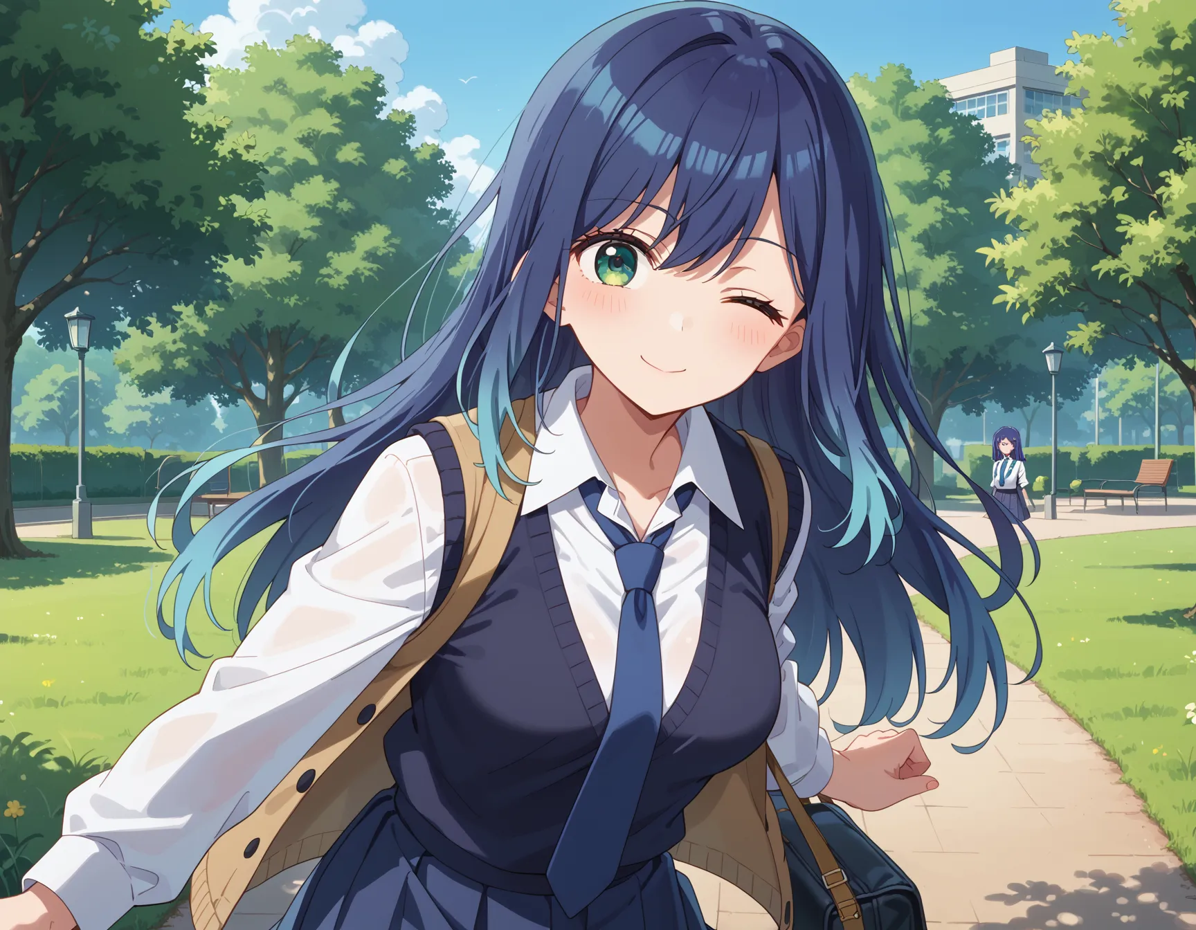 【「学制服」AIエロ画像（イラスト・アニメ・二次元風）4855枚まとめ！(150ページ目)のエロ画像27枚目