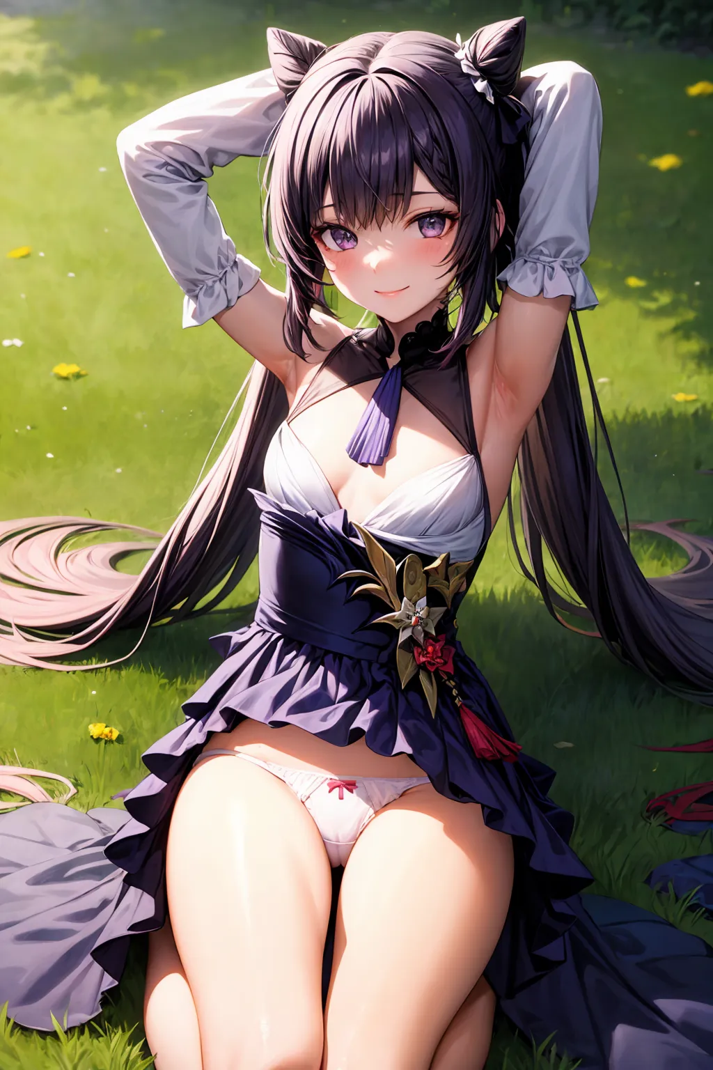 【「貧乳×下着（ブラジャー・パンティ）」AIエロ画像（イラスト・アニメ・二次元風）1743枚まとめ！(55ページ目)のエロ画像4枚目