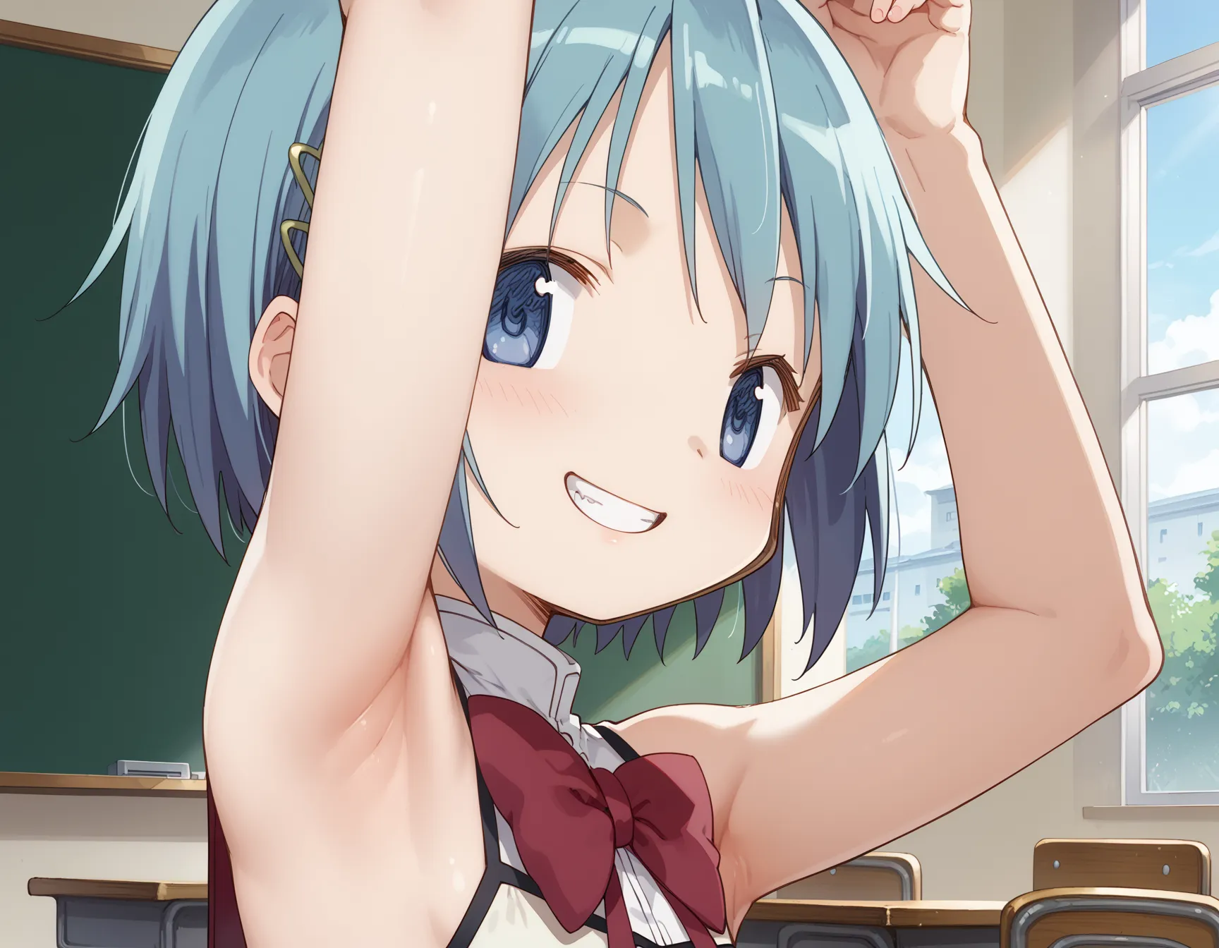 【「腋・脇」AIエロ画像（イラスト・アニメ・二次元風）4705枚まとめ！(147ページ目)のエロ画像19枚目