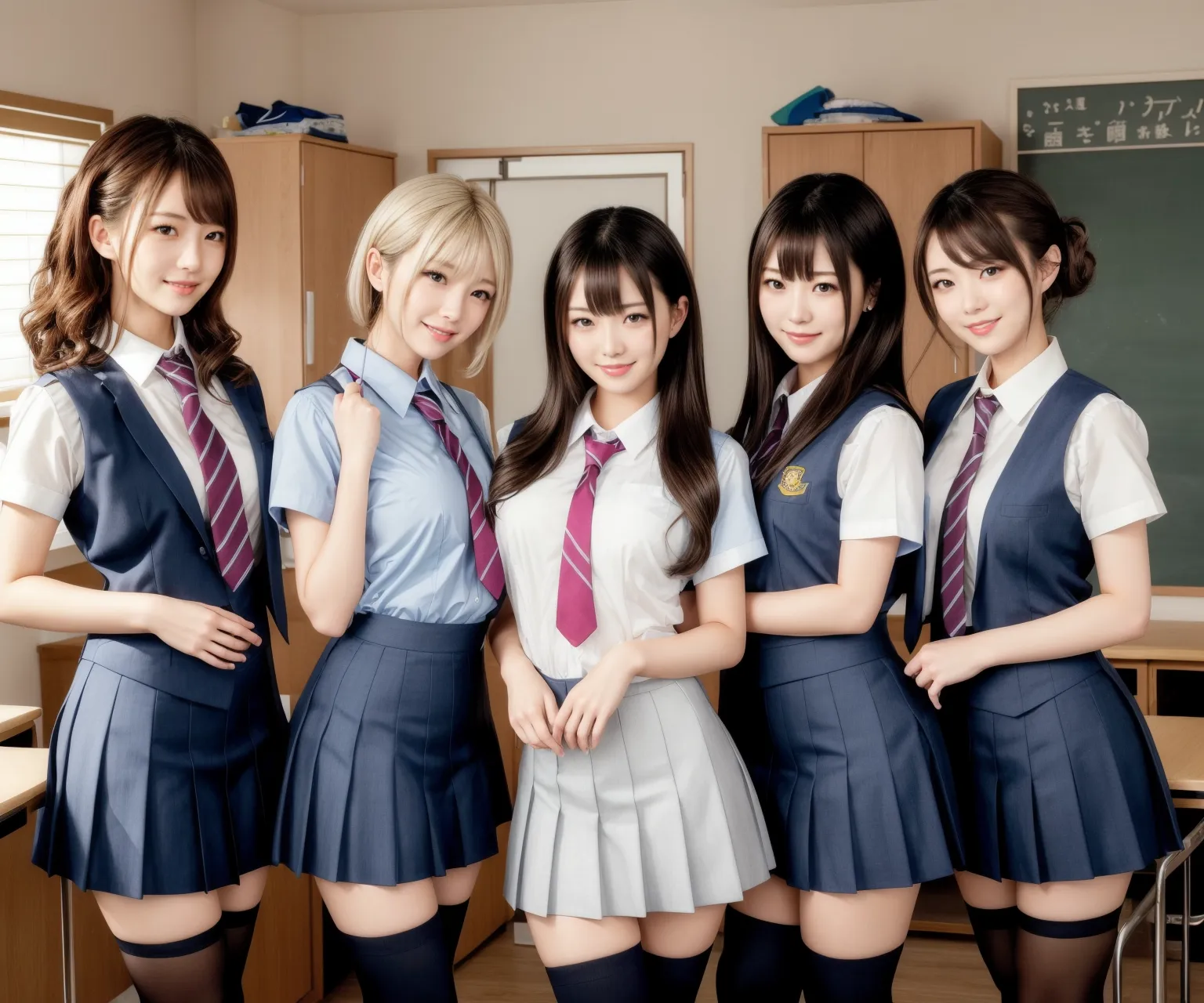 【「女子校生・JK×学制服」AIエロ画像（リアル・実写・フォト風）6248枚まとめ！(194ページ目)のエロ画像30枚目
