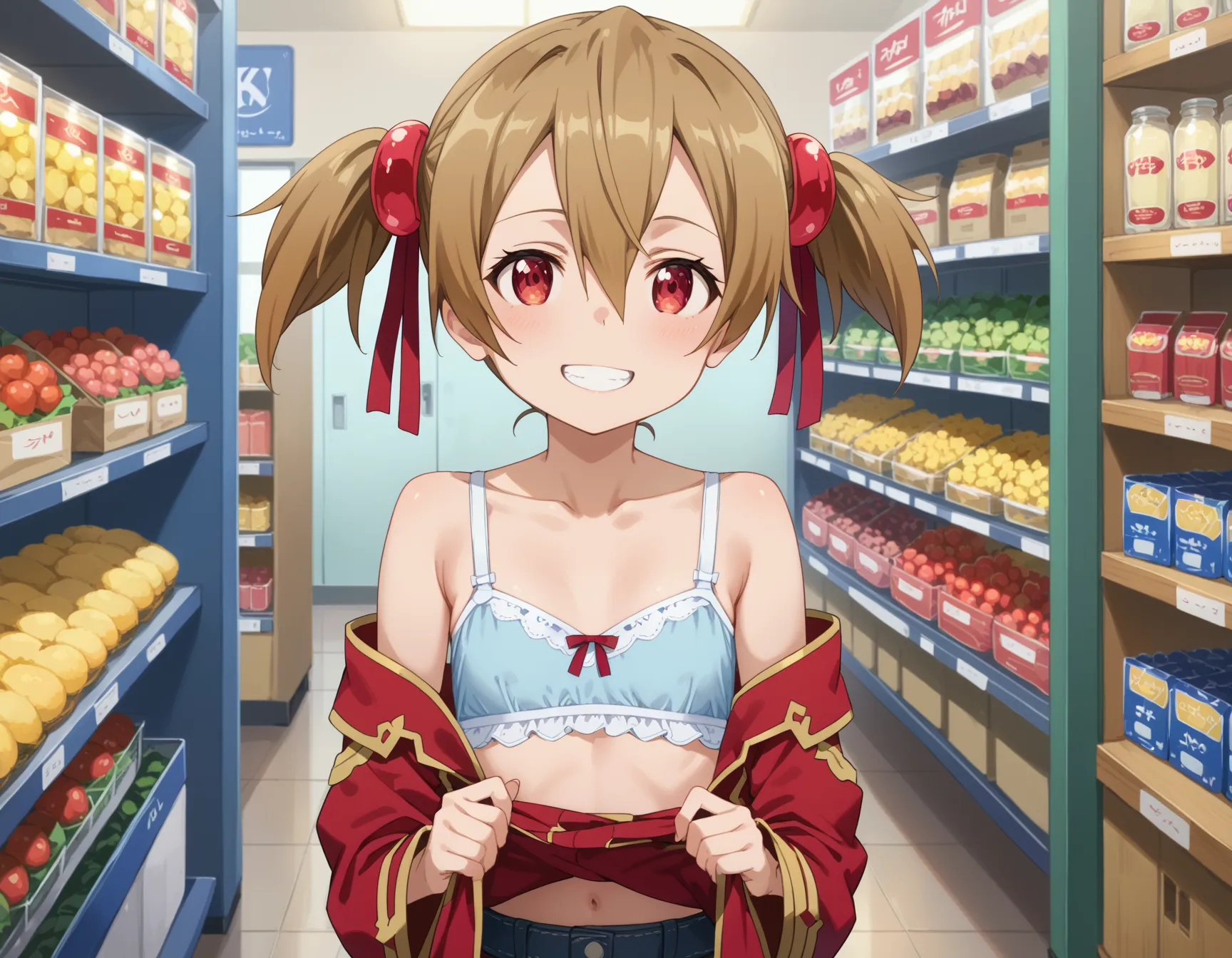 【「貧乳×下着（ブラジャー・パンティ）」AIエロ画像（イラスト・アニメ・二次元風）1743枚まとめ！(54ページ目)のエロ画像23枚目