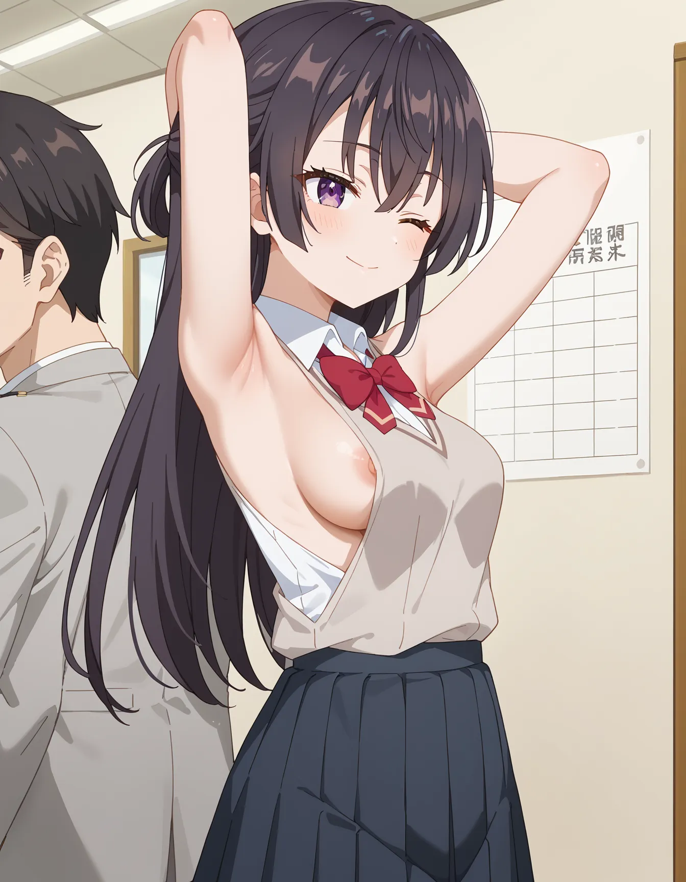 【「腋・脇」AIエロ画像（イラスト・アニメ・二次元風）4705枚まとめ！(146ページ目)のエロ画像27枚目