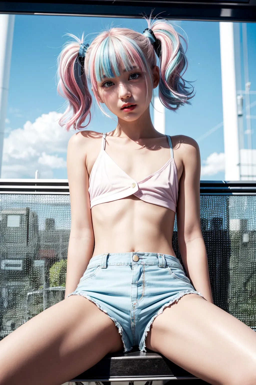【「貧乳」AIエロ画像（リアル・実写・フォト風）21896枚まとめ！(674ページ目)のエロ画像17枚目