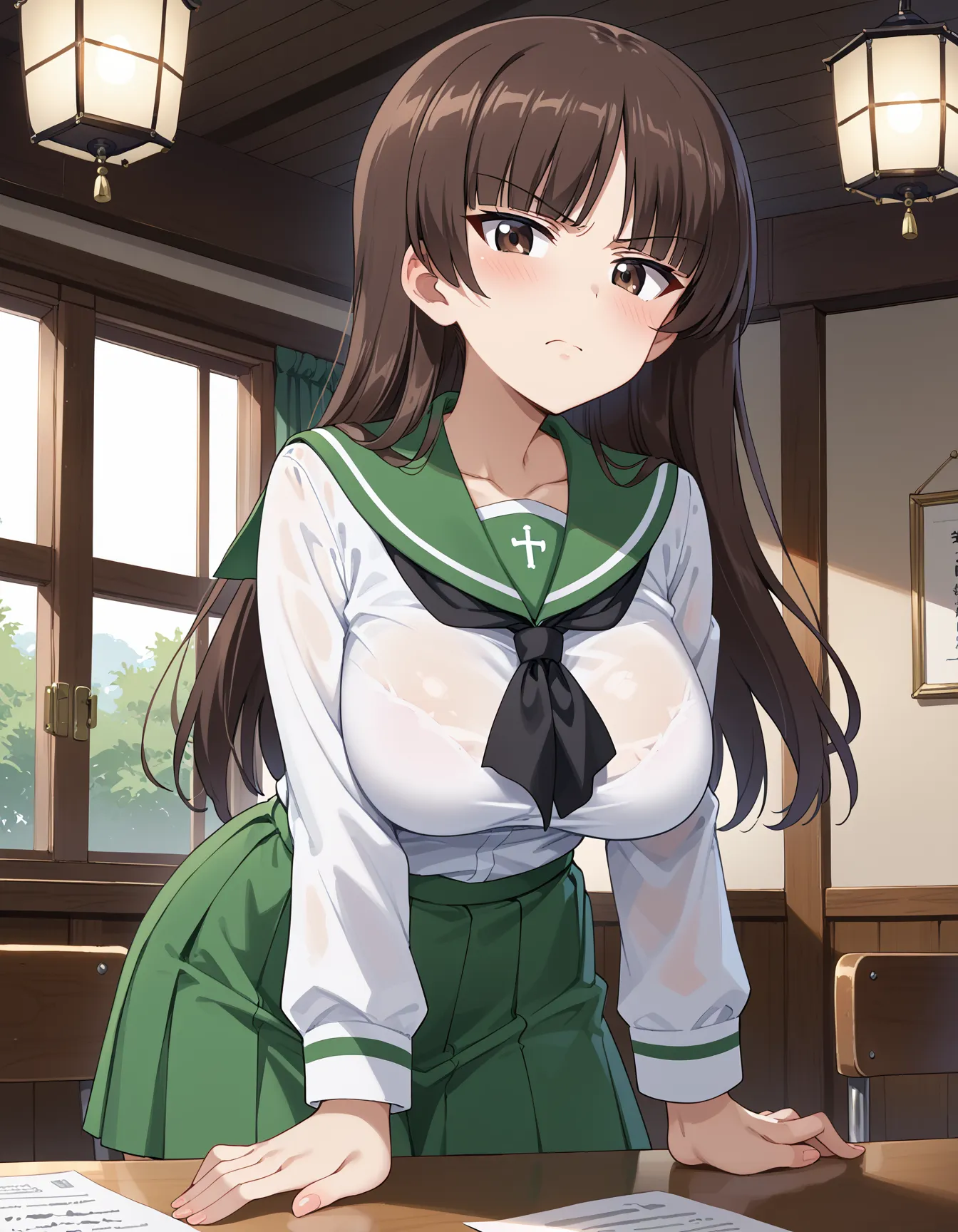【「学制服」AIエロ画像（イラスト・アニメ・二次元風）4855枚まとめ！(148ページ目)のエロ画像27枚目