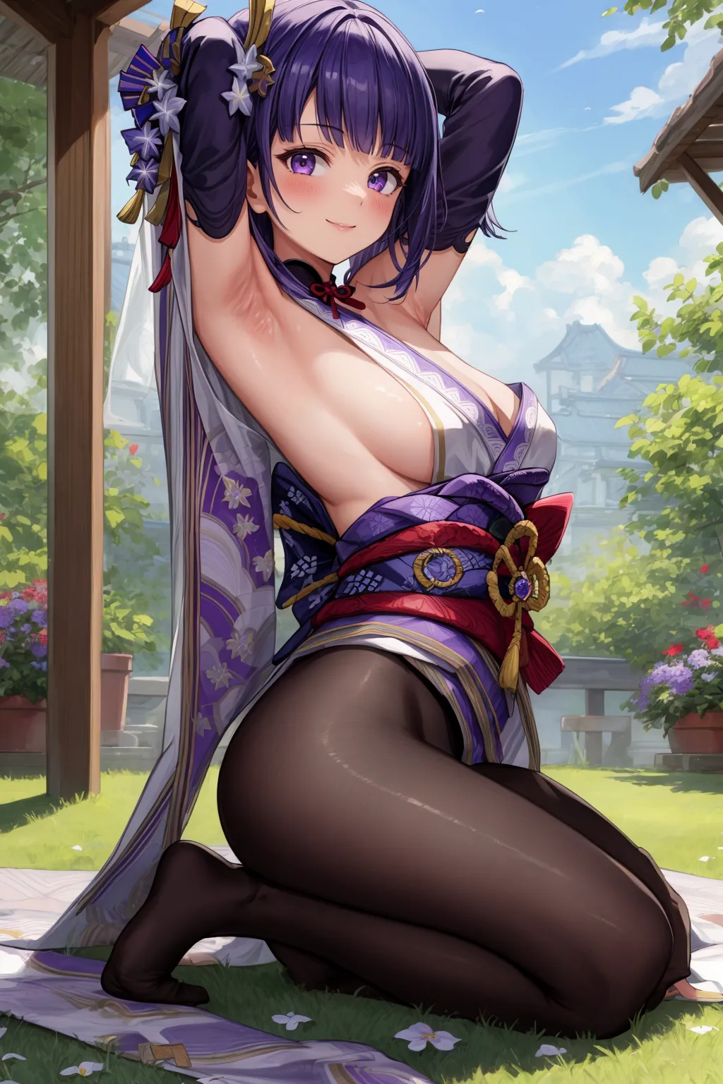 【「腋・脇」AIエロ画像（イラスト・アニメ・二次元風）4705枚まとめ！(146ページ目)のエロ画像5枚目