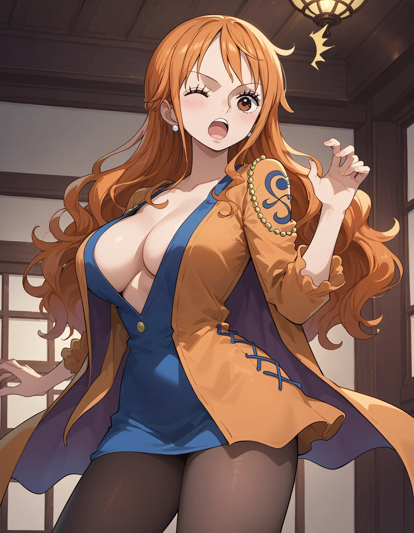 【「巨乳×パンスト」AIエロ画像（イラスト・アニメ・二次元風）575枚まとめ！(18ページ目)のエロ画像22枚目