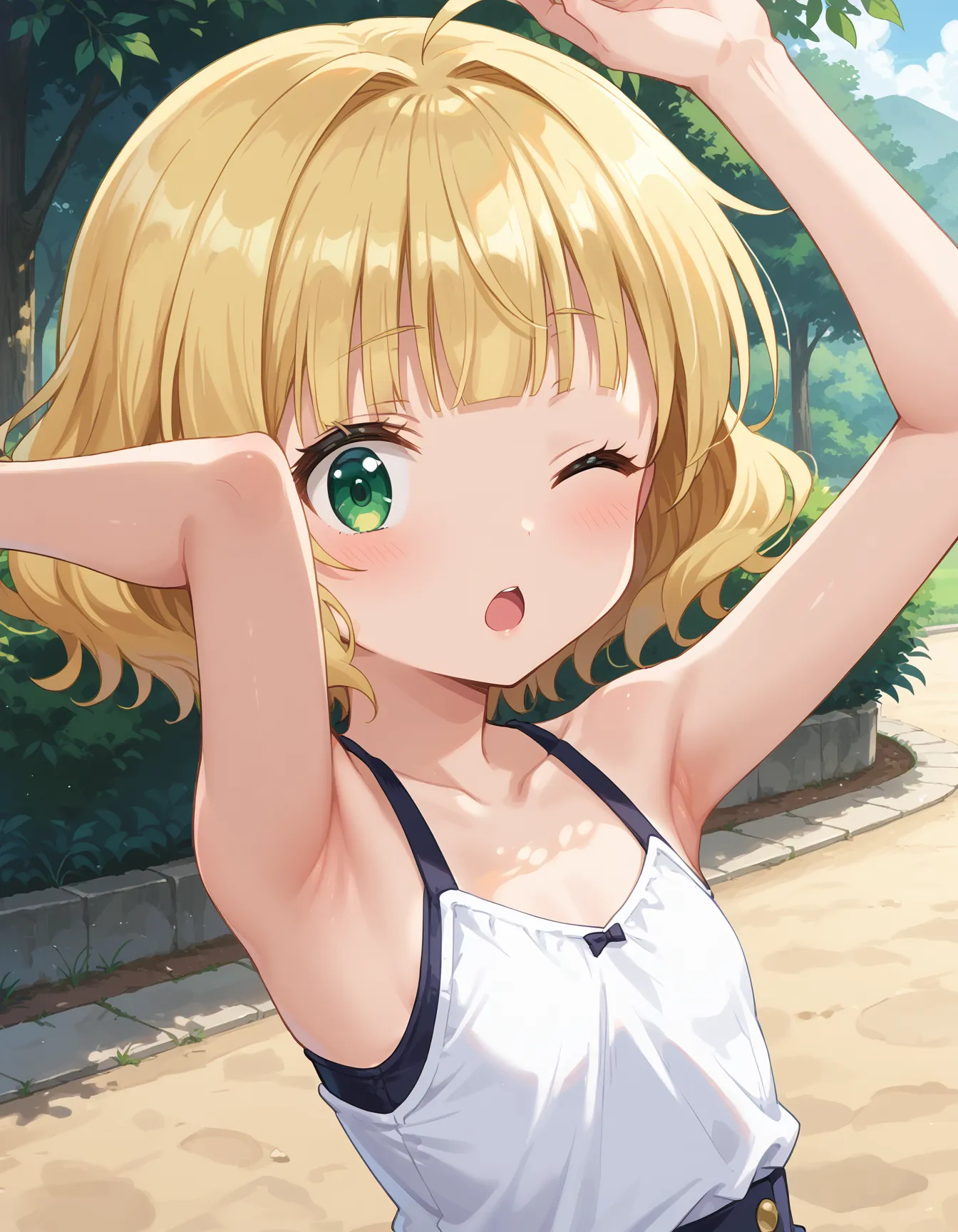 【「腋・脇」AIエロ画像（イラスト・アニメ・二次元風）4705枚まとめ！(145ページ目)のエロ画像23枚目