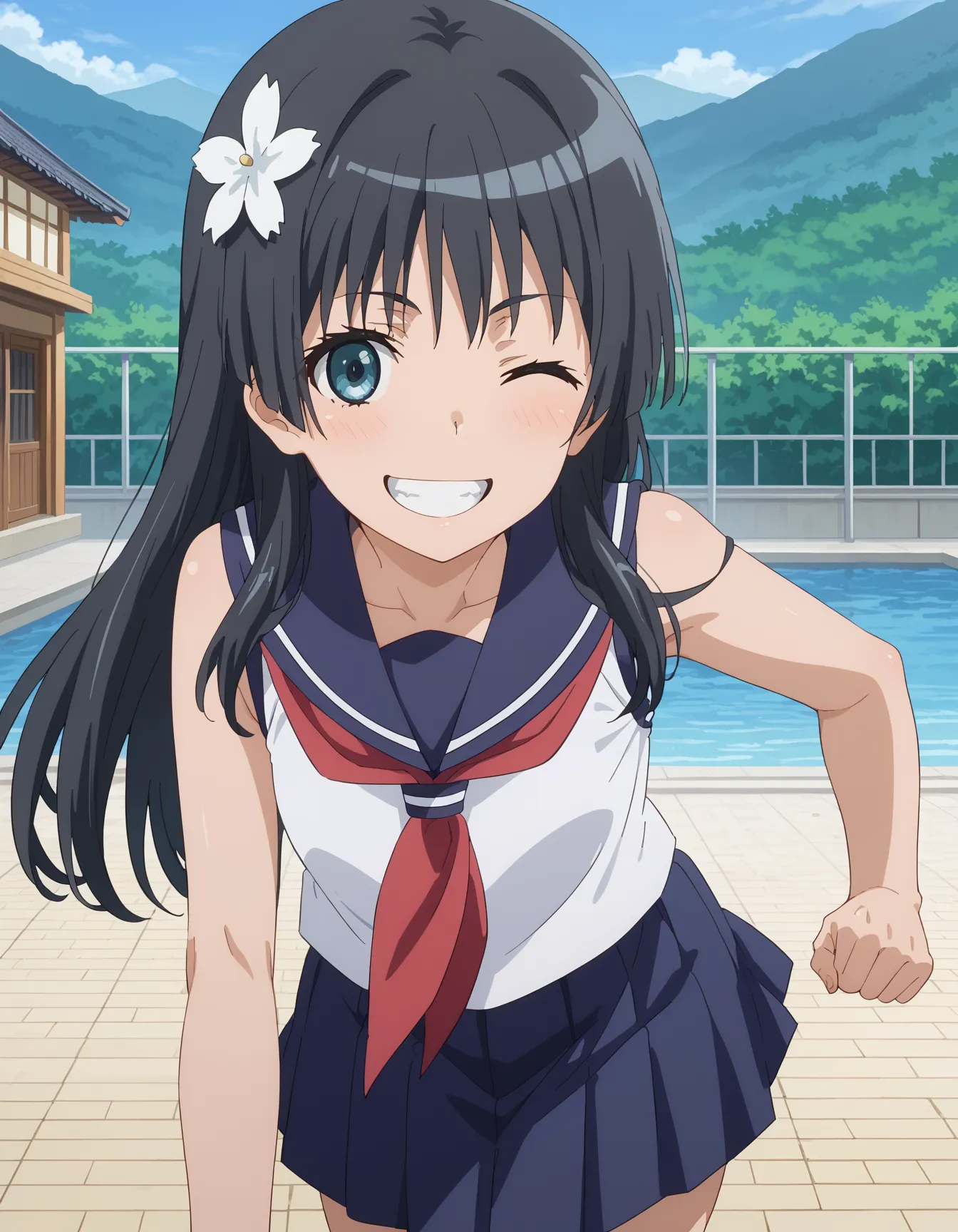 【「学制服」AIエロ画像（イラスト・アニメ・二次元風）4855枚まとめ！(147ページ目)のエロ画像25枚目
