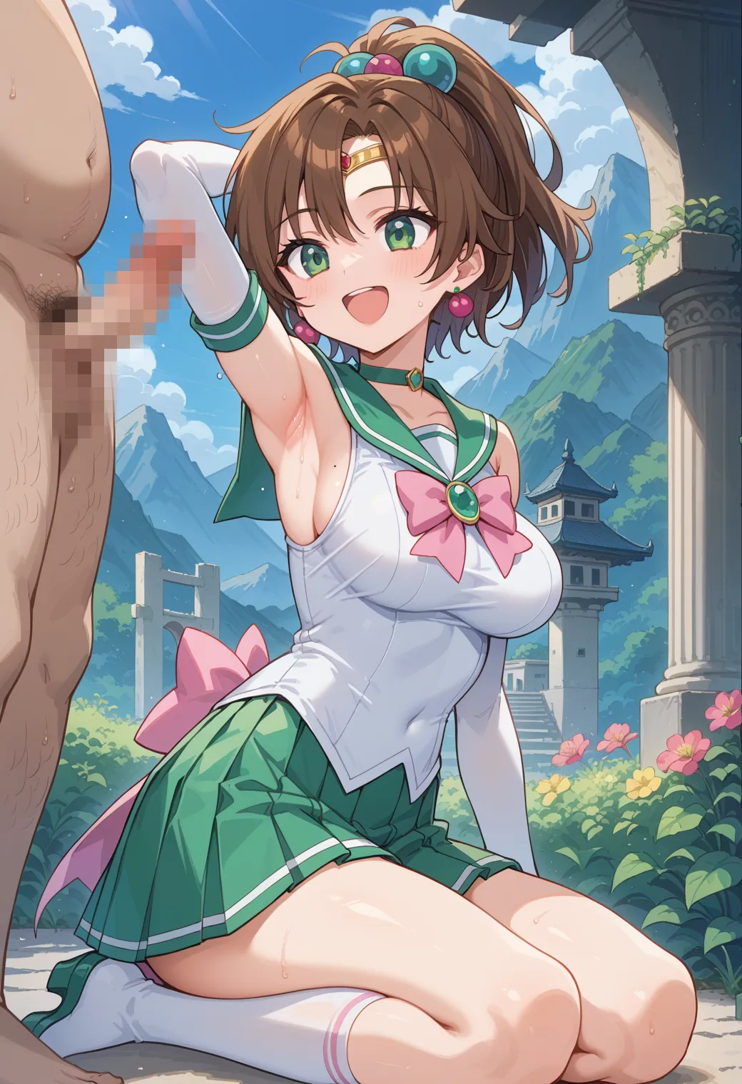 【「腋・脇」AIエロ画像（イラスト・アニメ・二次元風）4705枚まとめ！(145ページ目)のエロ画像9枚目