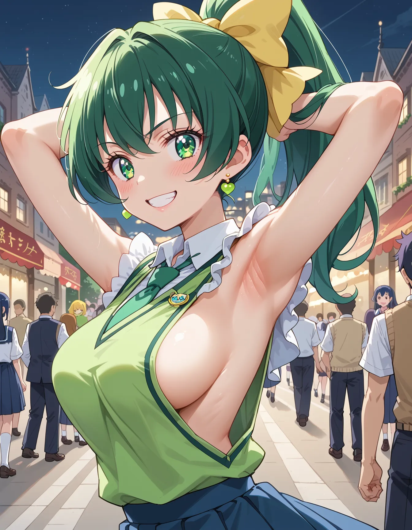 【「腋・脇」AIエロ画像（イラスト・アニメ・二次元風）4705枚まとめ！(144ページ目)のエロ画像26枚目