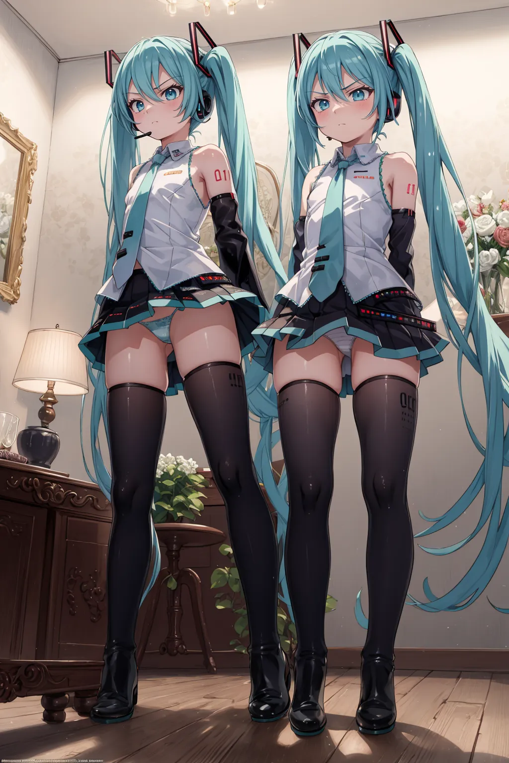 【「下着（ブラジャー・パンティ）」AIエロ画像（イラスト・アニメ・二次元風）15996枚まとめ！(484ページ目)のエロ画像28枚目