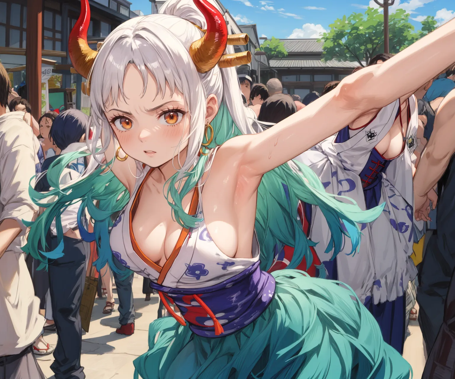 【「腋・脇」AIエロ画像（イラスト・アニメ・二次元風）4705枚まとめ！(144ページ目)のエロ画像17枚目