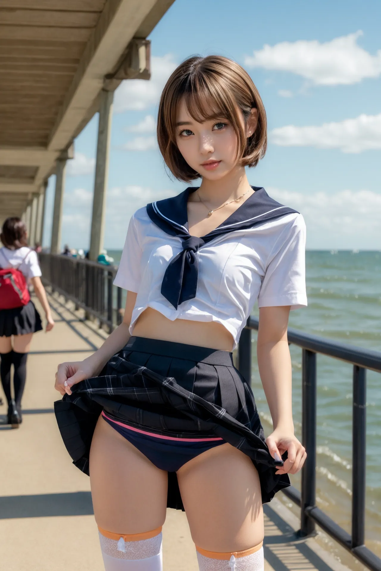 【「ロリ・小柄×学制服」AIエロ画像（リアル・実写・フォト風）745枚まとめ！(23ページ目)のエロ画像9枚目