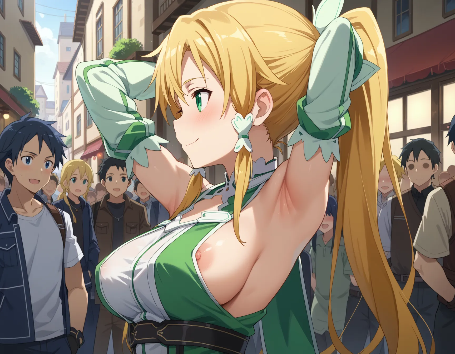 【「腋・脇」AIエロ画像（イラスト・アニメ・二次元風）4705枚まとめ！(144ページ目)のエロ画像11枚目