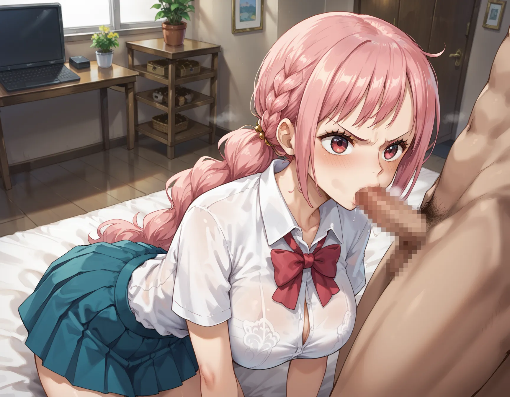 【「学制服」AIエロ画像（イラスト・アニメ・二次元風）4855枚まとめ！(146ページ目)のエロ画像20枚目