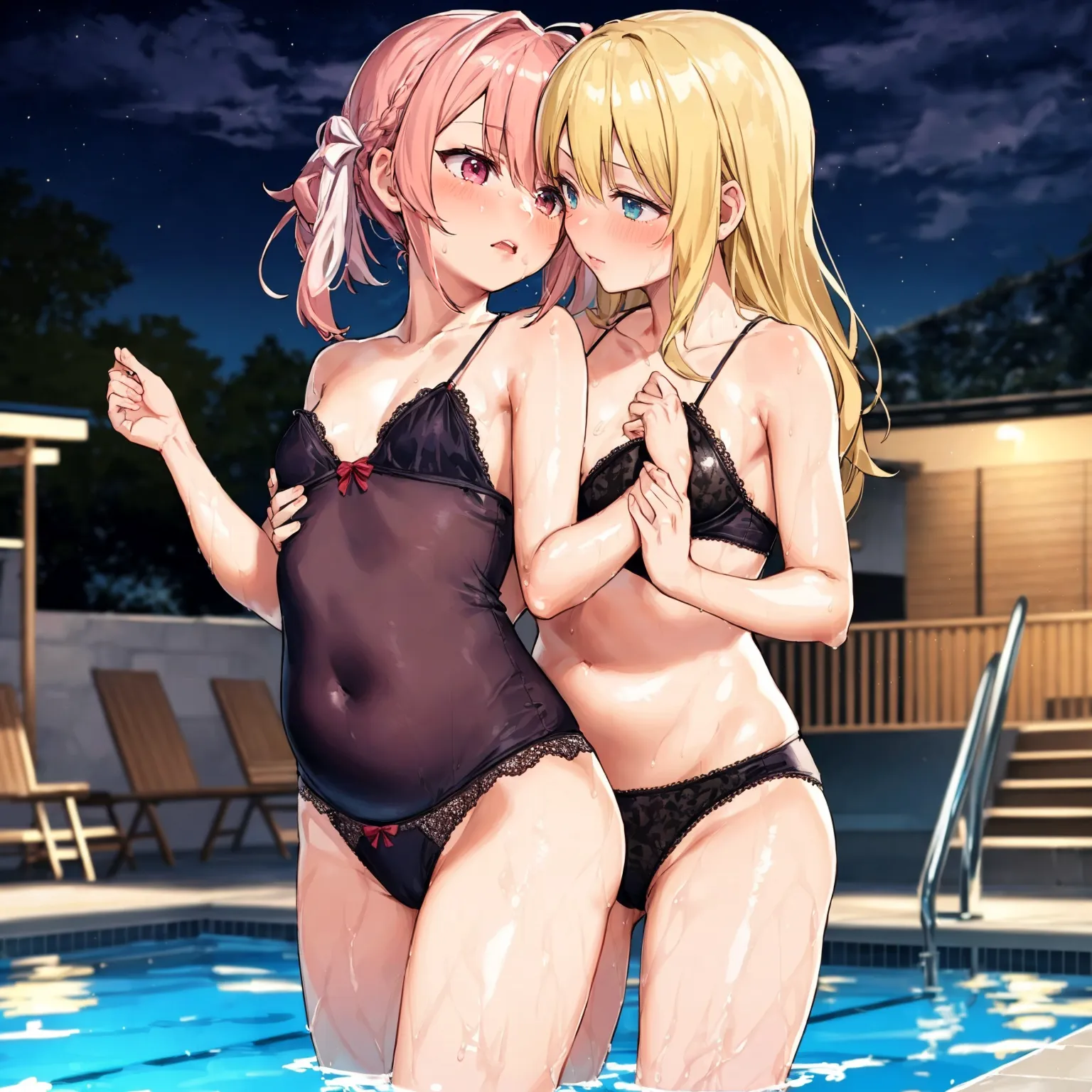 【「下着（ブラジャー・パンティ）」AIエロ画像（イラスト・アニメ・二次元風）15996枚まとめ！(482ページ目)のエロ画像13枚目