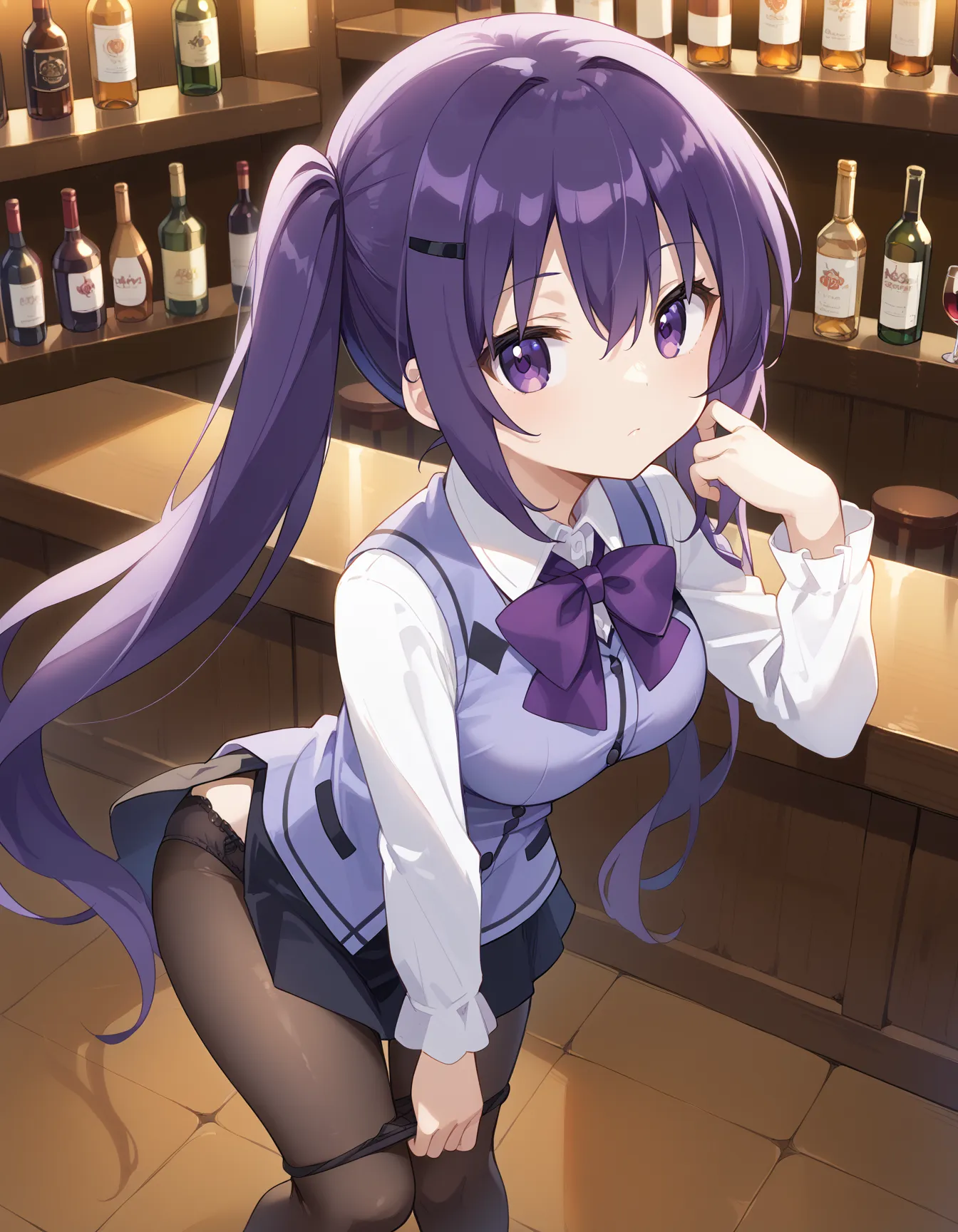【「巨乳×パンスト」AIエロ画像（イラスト・アニメ・二次元風）575枚まとめ！(18ページ目)のエロ画像14枚目