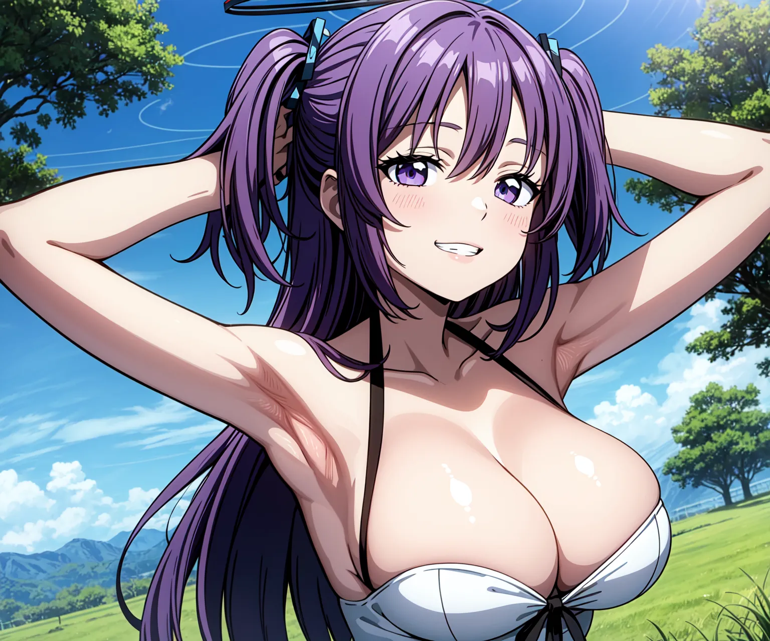 【「腋・脇」AIエロ画像（イラスト・アニメ・二次元風）4705枚まとめ！(143ページ目)のエロ画像18枚目