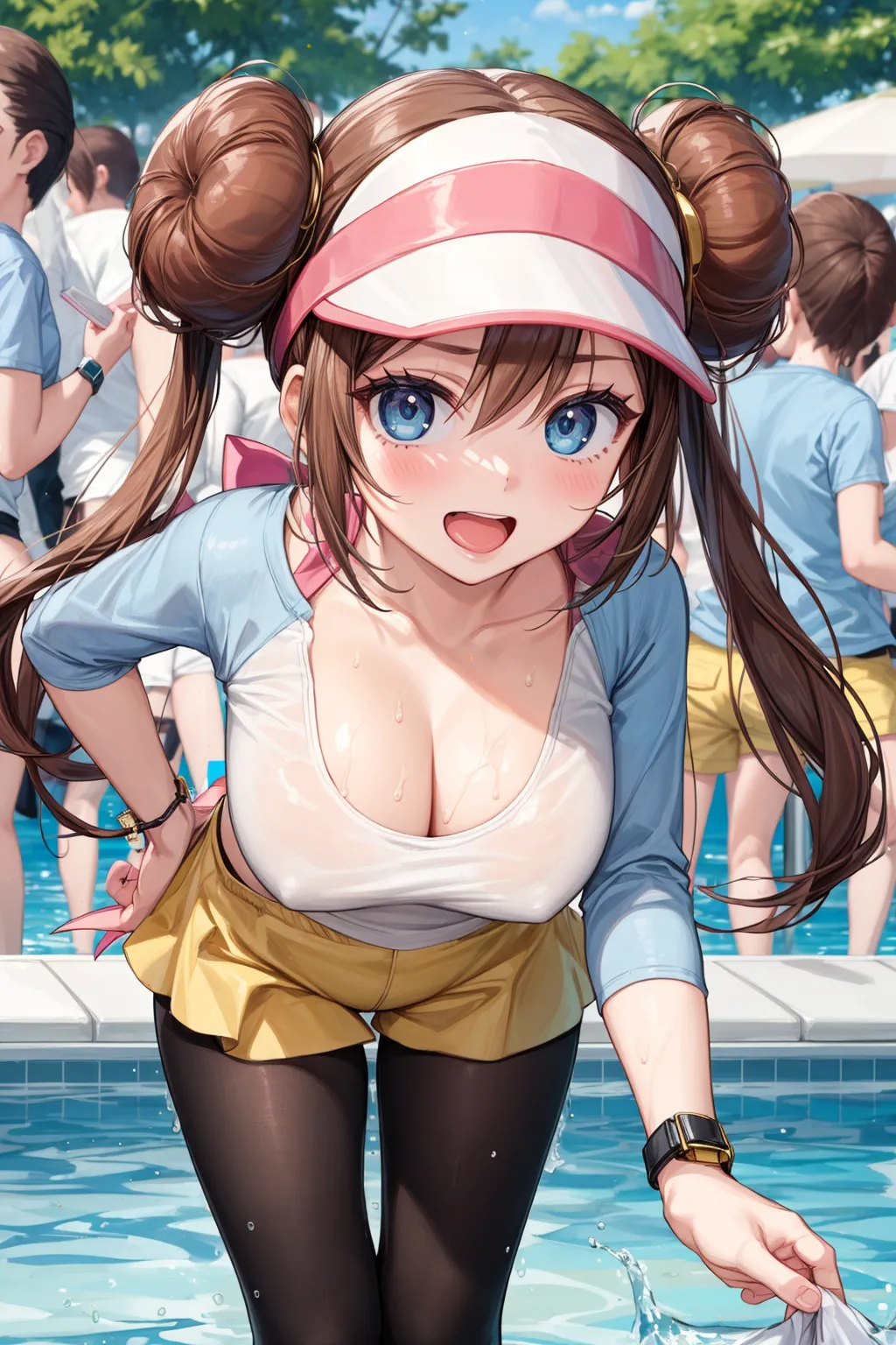 【「巨乳×パンスト」AIエロ画像（イラスト・アニメ・二次元風）575枚まとめ！(18ページ目)のエロ画像12枚目