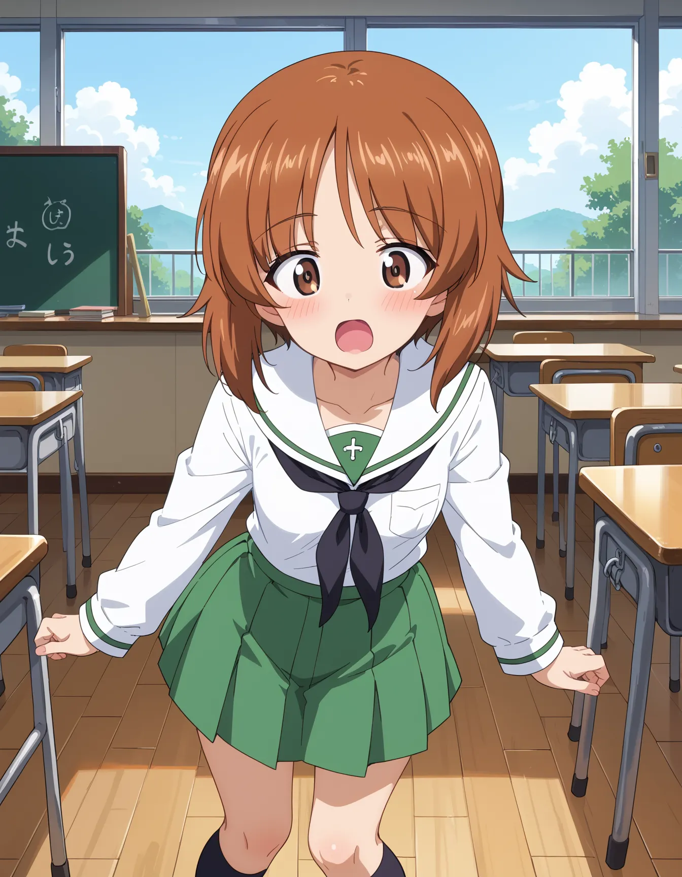 【「学制服」AIエロ画像（イラスト・アニメ・二次元風）4855枚まとめ！(145ページ目)のエロ画像2枚目