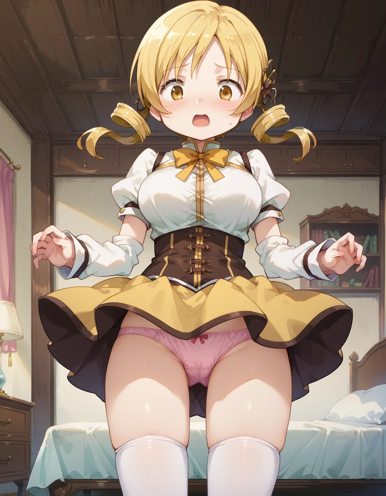 【「下着（ブラジャー・パンティ）」AIエロ画像（イラスト・アニメ・二次元風）15996枚まとめ！(476ページ目)のエロ画像14枚目