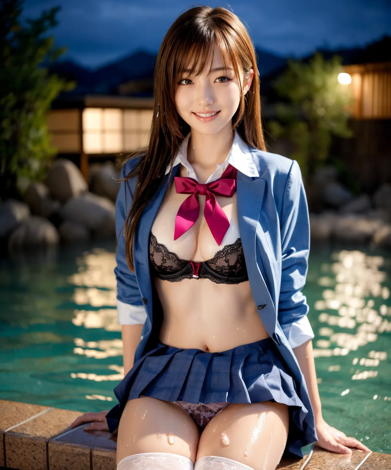 【「女子校生・JK×学制服」AIエロ画像（リアル・実写・フォト風）6248枚まとめ！(186ページ目)のエロ画像24枚目