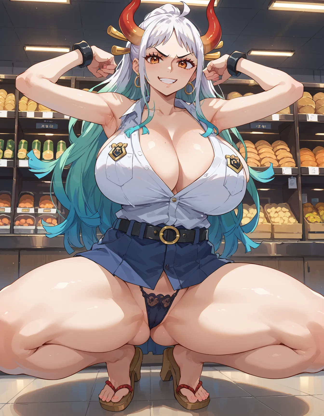 【「女警官」AIエロ画像（イラスト・アニメ・二次元風）264枚まとめ！(8ページ目)のエロ画像29枚目