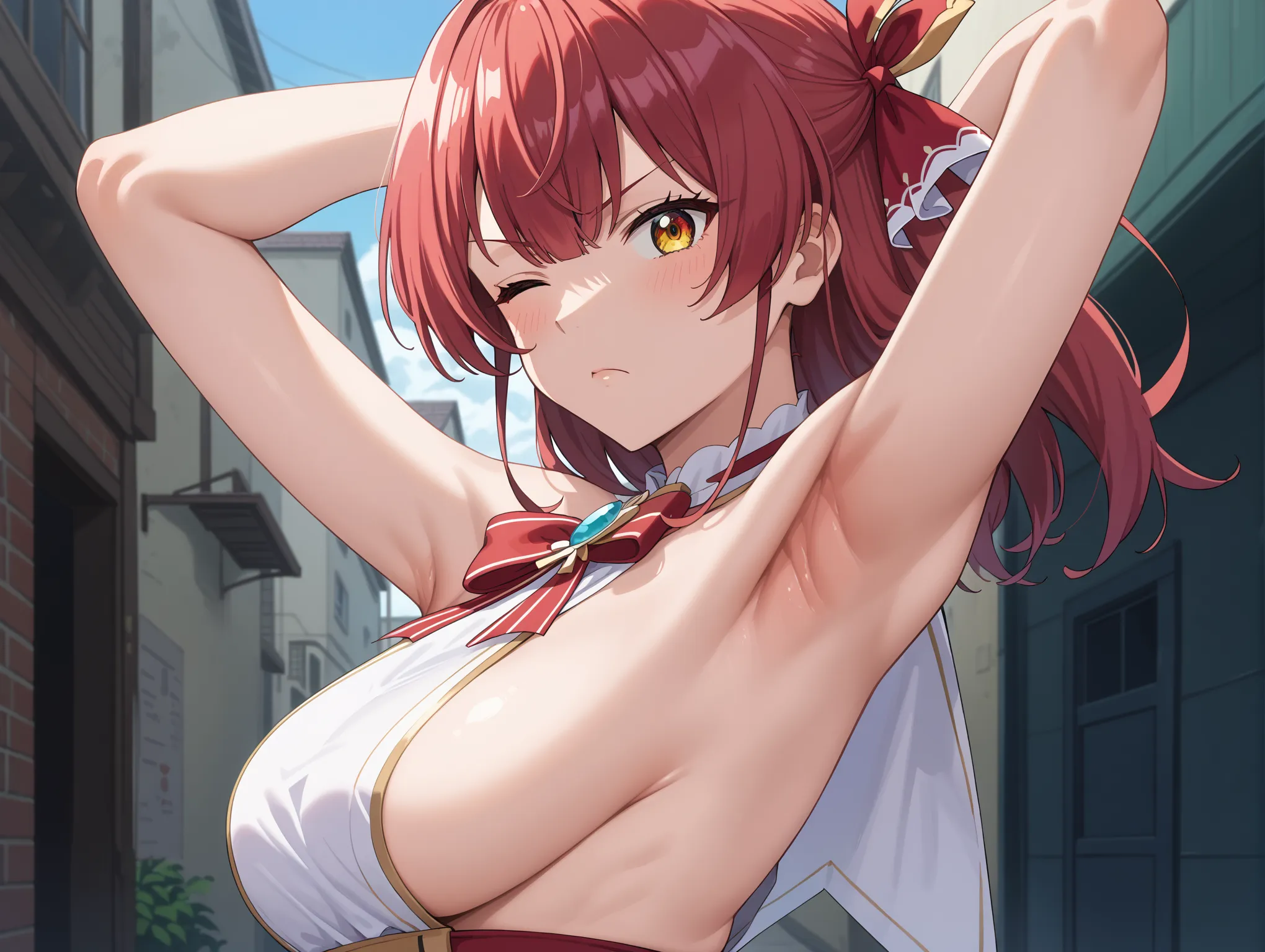 【「腋・脇」AIエロ画像（イラスト・アニメ・二次元風）4705枚まとめ！(142ページ目)のエロ画像5枚目
