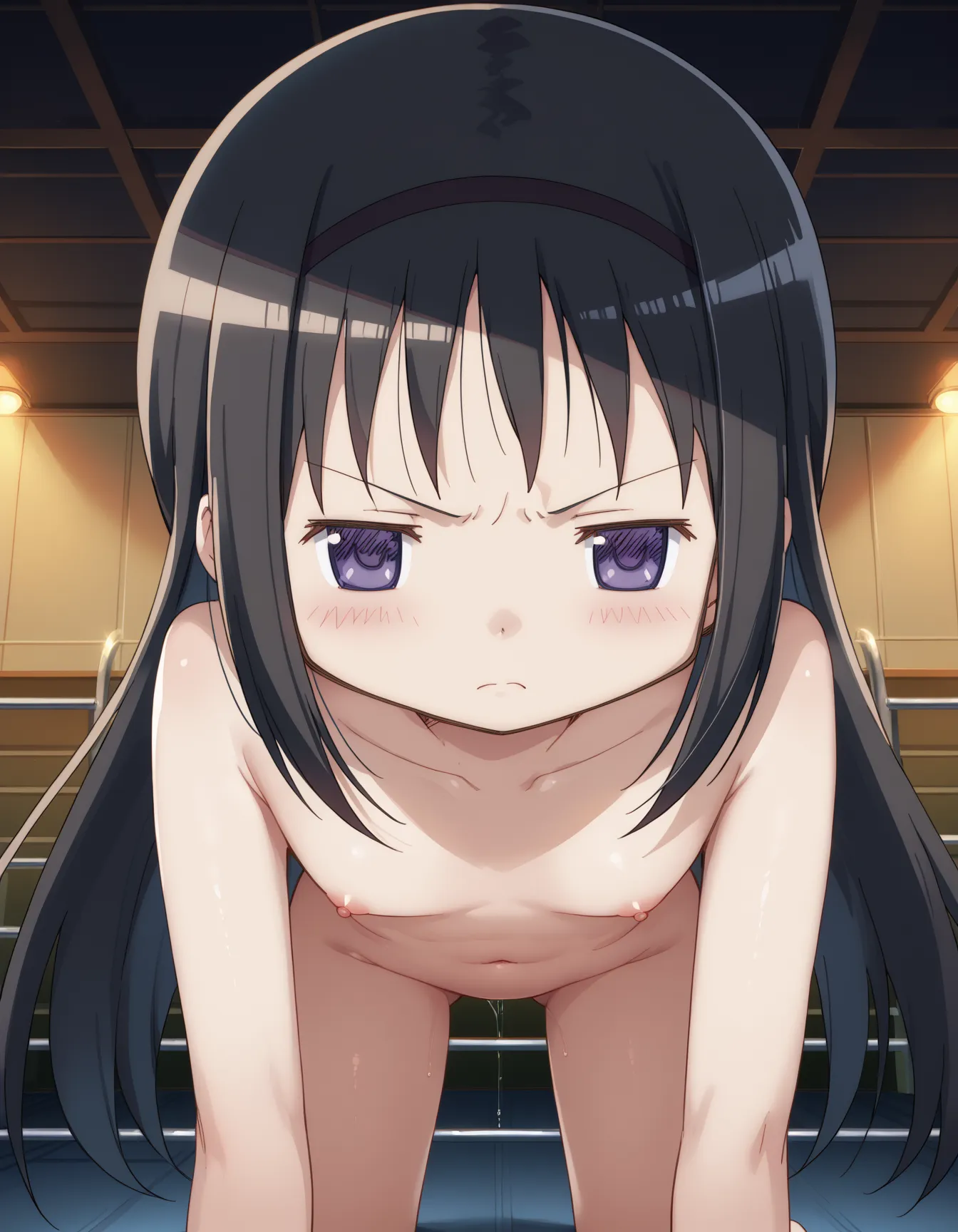 【「貧乳×ヌード・全裸」AIエロ画像（イラスト・アニメ・二次元風）1952枚まとめ！(58ページ目)のエロ画像14枚目