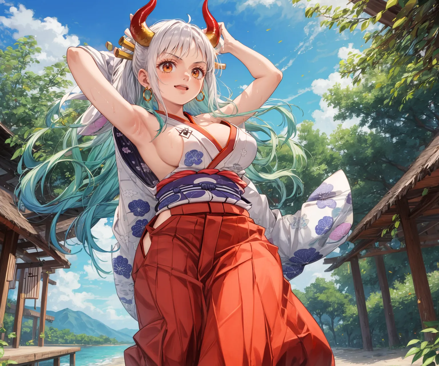 【「着物」AIエロ画像（イラスト・アニメ・二次元風）1472枚まとめ！(43ページ目)のエロ画像28枚目