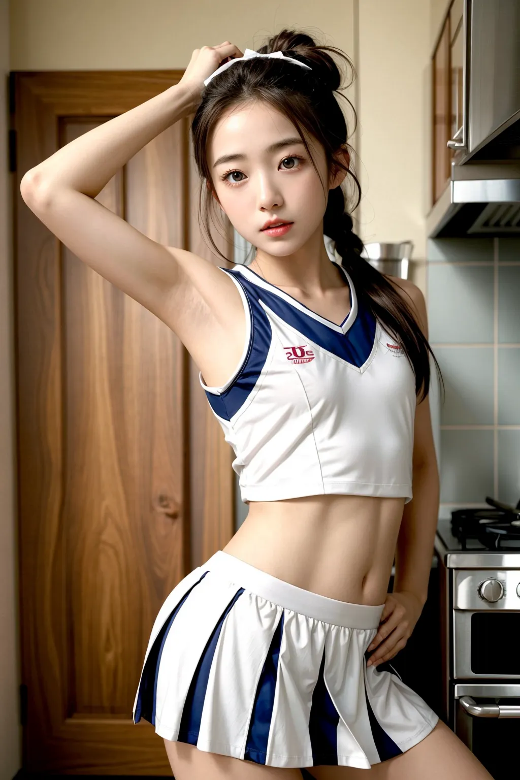 【「貧乳×チアリーダー」AIエロ画像（リアル・実写・フォト風）410枚まとめ！(12ページ目)のエロ画像29枚目