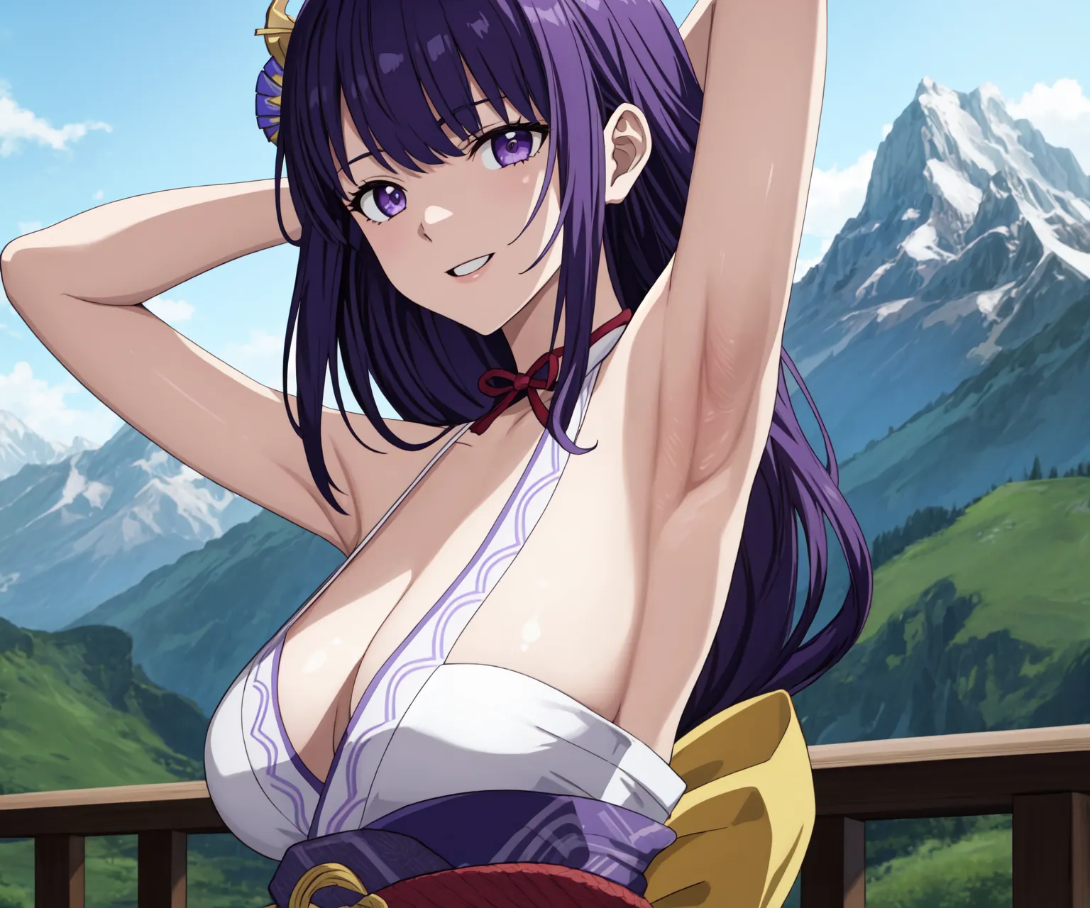 【「腋・脇」AIエロ画像（イラスト・アニメ・二次元風）4705枚まとめ！(141ページ目)のエロ画像9枚目