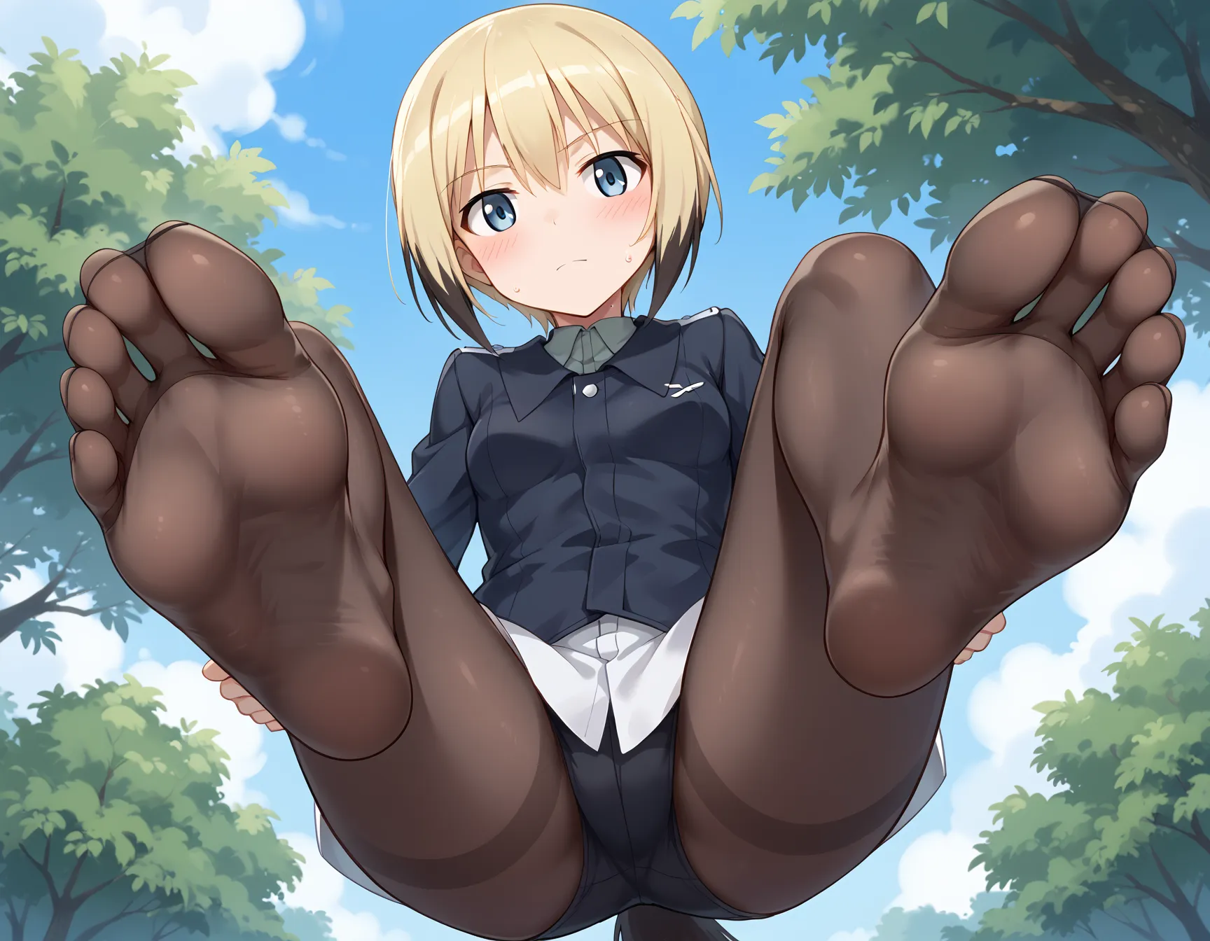 【「パンスト」AIエロ画像（イラスト・アニメ・二次元風）1436枚まとめ！(43ページ目)のエロ画像10枚目