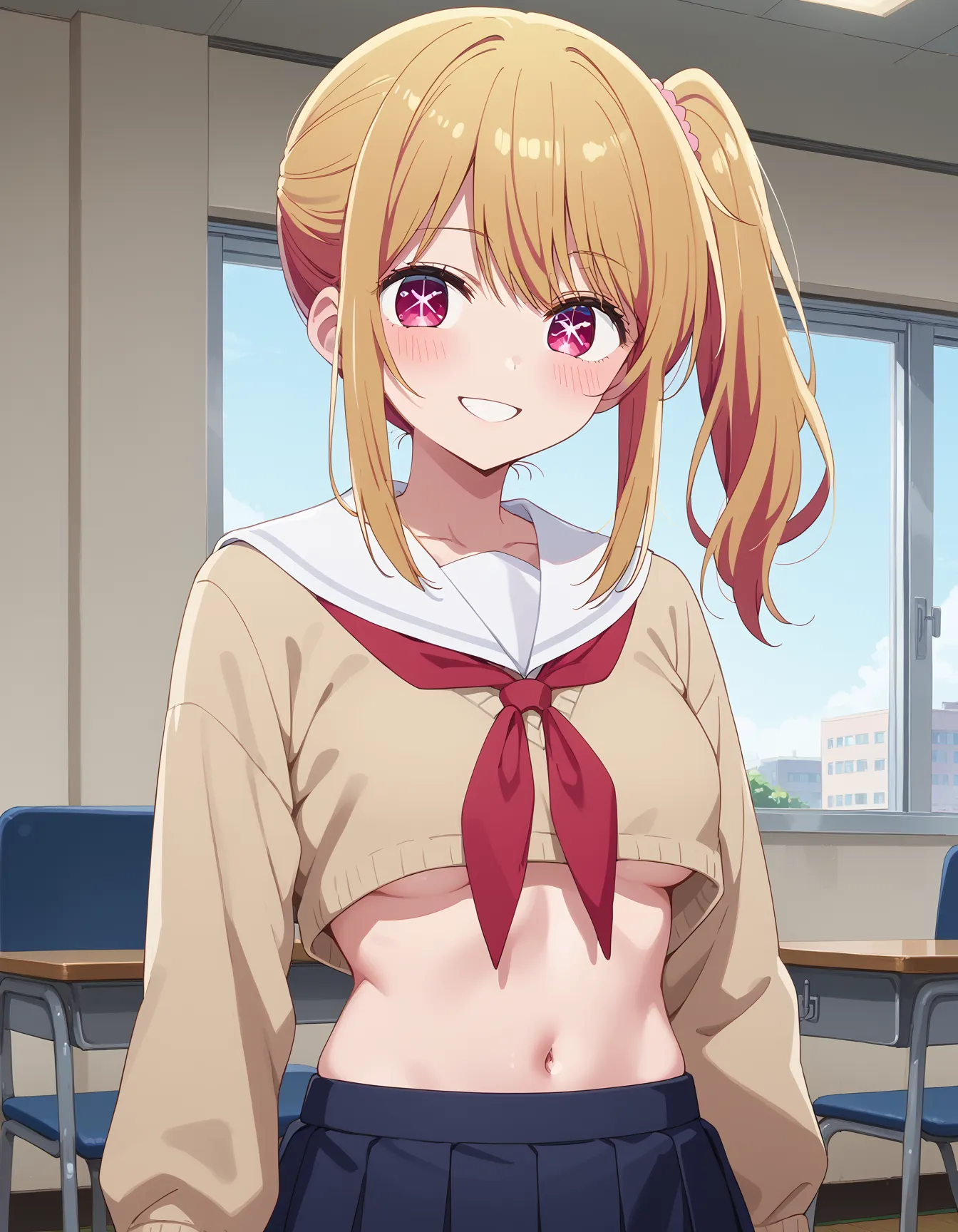 【「学制服」AIエロ画像（イラスト・アニメ・二次元風）4855枚まとめ！(143ページ目)のエロ画像8枚目
