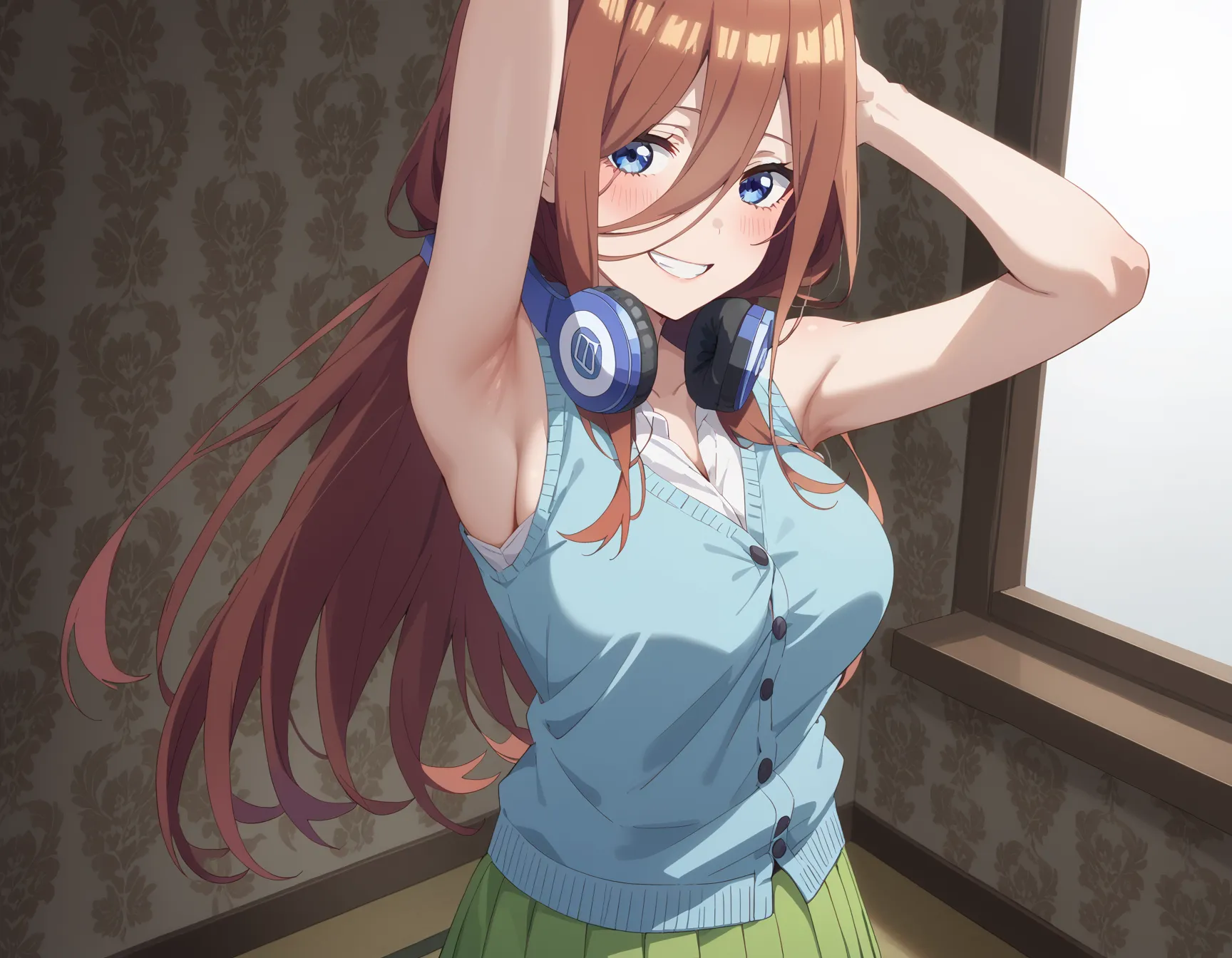 【「巨乳×パンスト」AIエロ画像（イラスト・アニメ・二次元風）575枚まとめ！(18ページ目)のエロ画像4枚目