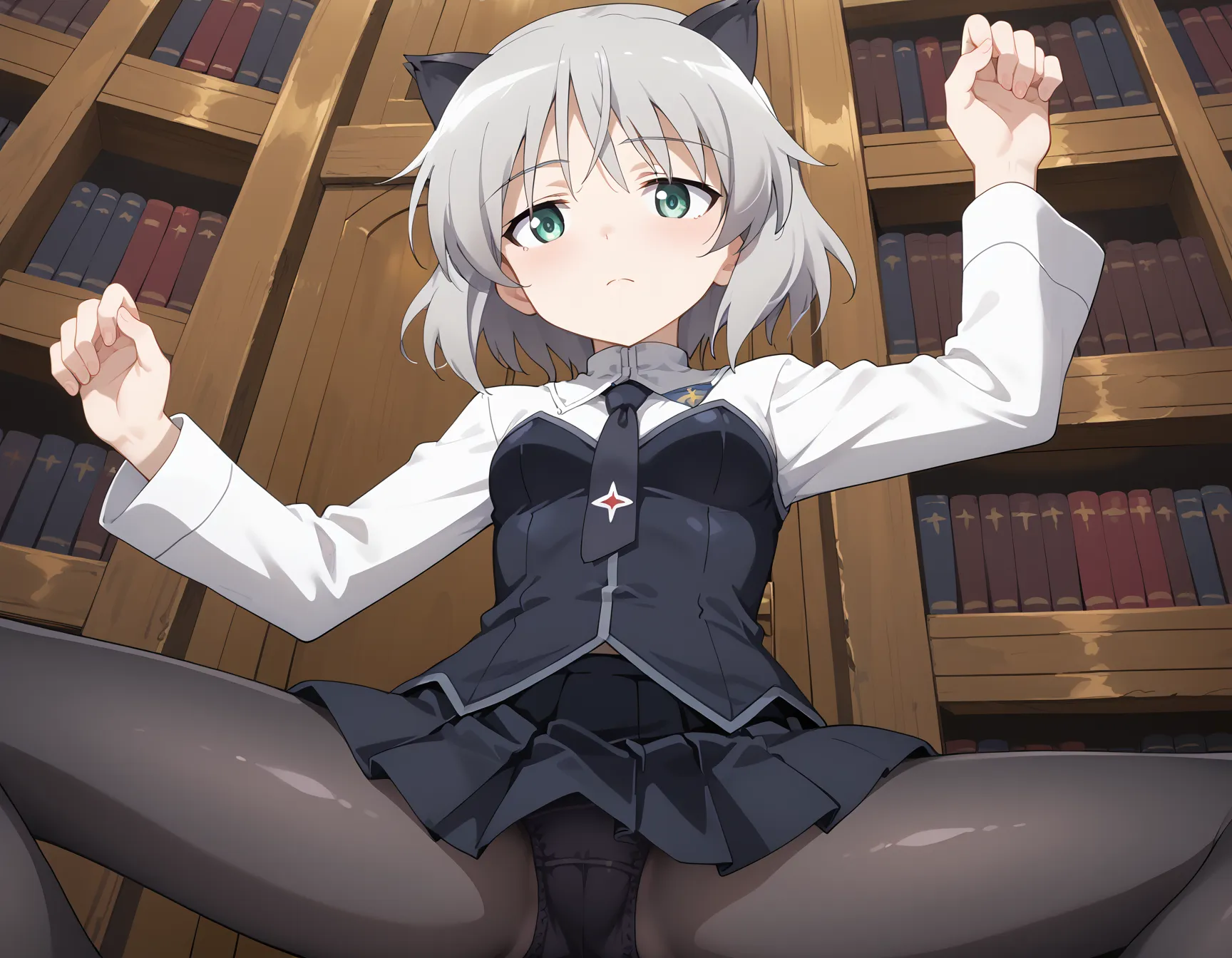 【「ロリ・小柄×パンスト」AIエロ画像（イラスト・アニメ・二次元風）422枚まとめ！(13ページ目)のエロ画像9枚目