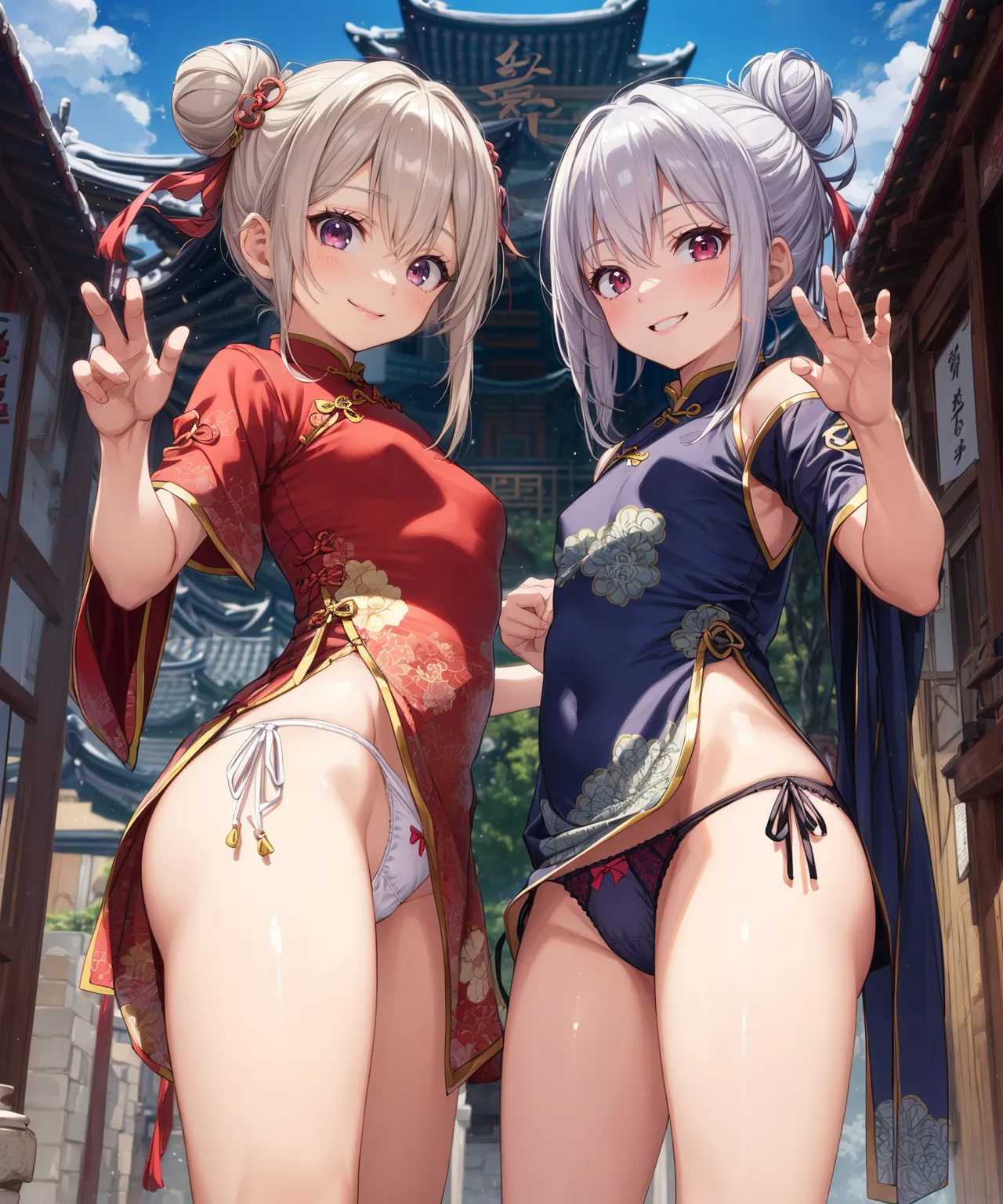 【「下着（ブラジャー・パンティ）」AIエロ画像（イラスト・アニメ・二次元風）15996枚まとめ！(469ページ目)のエロ画像14枚目