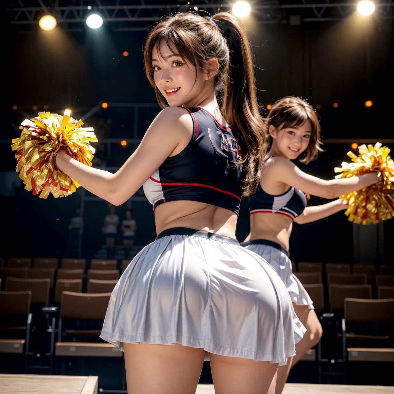 【「チアリーダー」AIエロ画像（リアル・実写・フォト風）1326枚まとめ！(39ページ目)のエロ画像13枚目