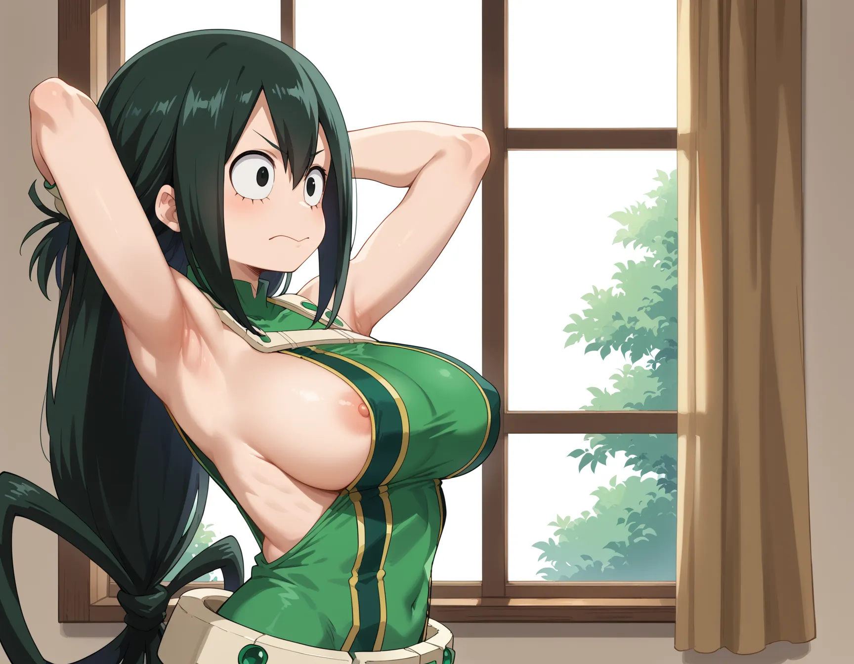 【「腋・脇」AIエロ画像（イラスト・アニメ・二次元風）4705枚まとめ！(140ページ目)のエロ画像1枚目