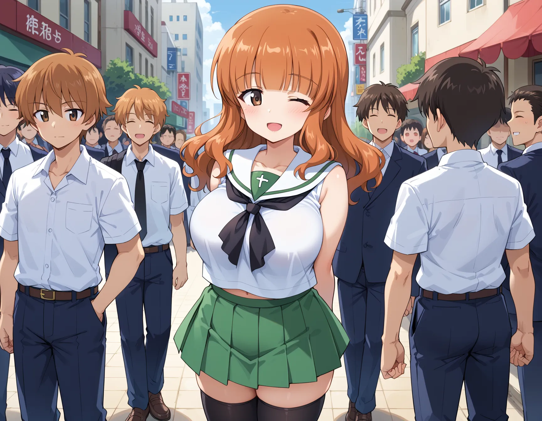 【「学制服」AIエロ画像（イラスト・アニメ・二次元風）4855枚まとめ！(141ページ目)のエロ画像23枚目